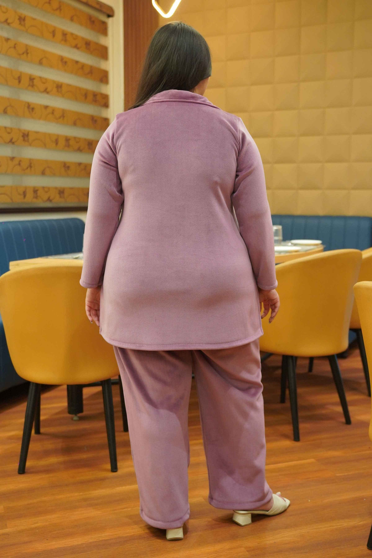 Dusty Lavender Velvet Co-ord Set