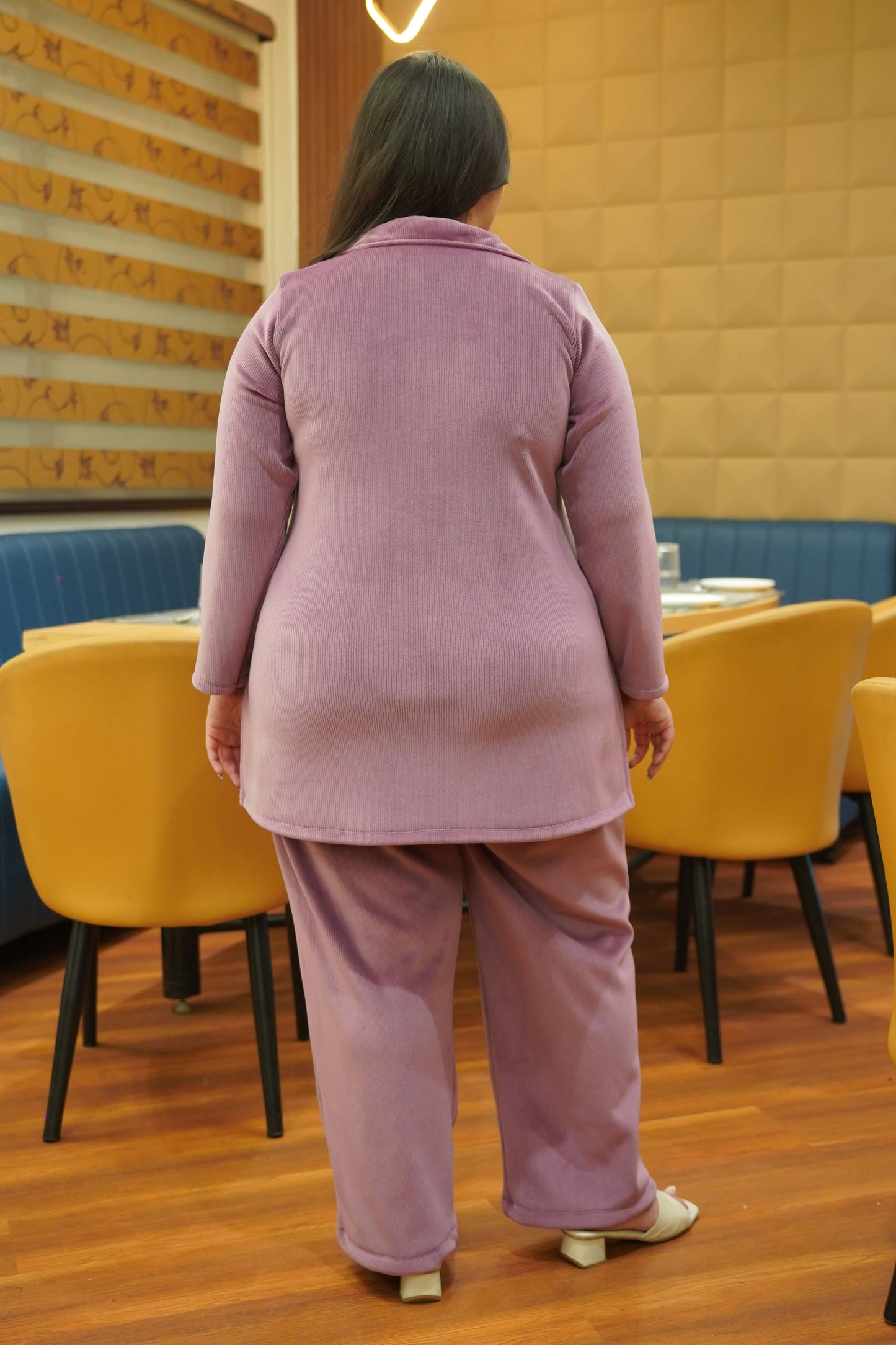 Dusty Lavender Velvet Co-ord Set