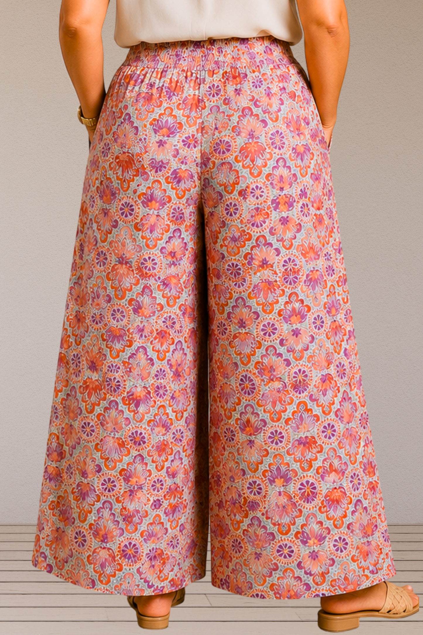Peach Sorbet Rayon Lounge Pants