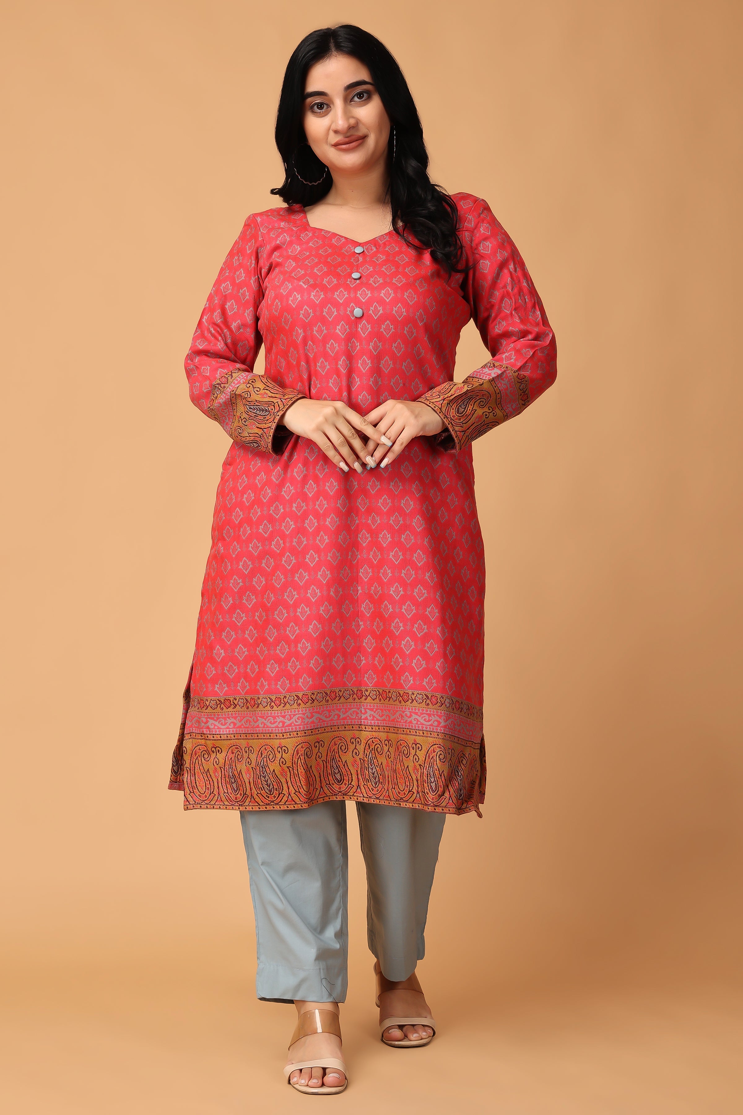 Buy online Multi Colored Acrylic Woolen Kurti from winter wear for Women by  Montrex for ₹1199 at 40% off | 2024 Limeroad.com