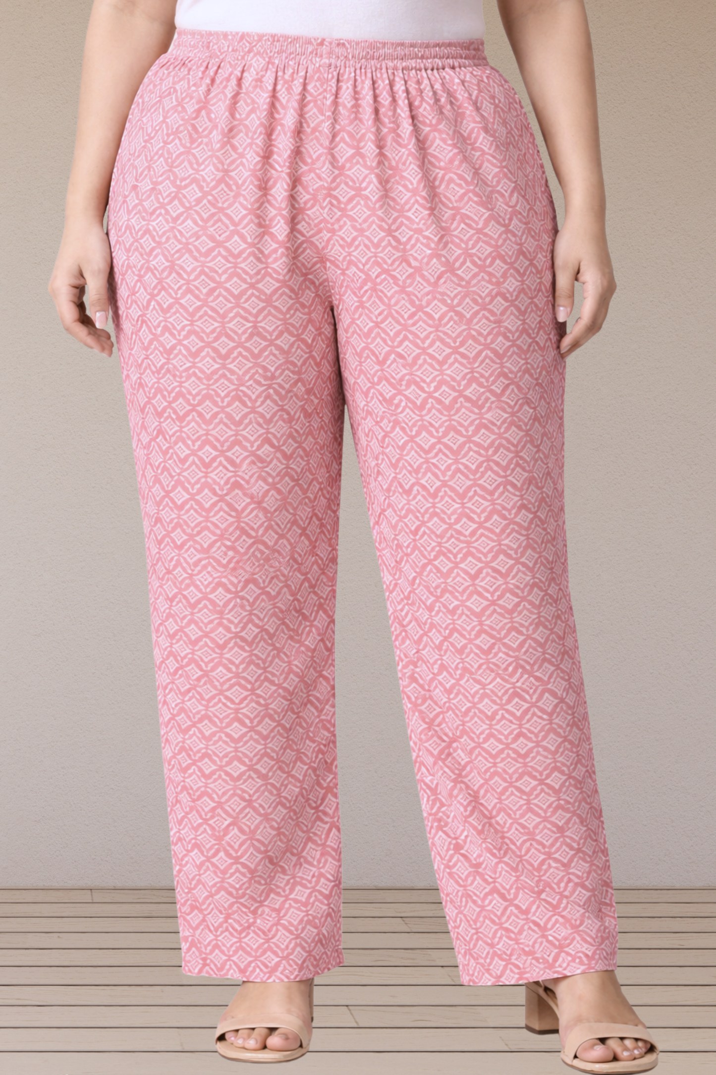 Soft Pink Cotton Lounge Pants