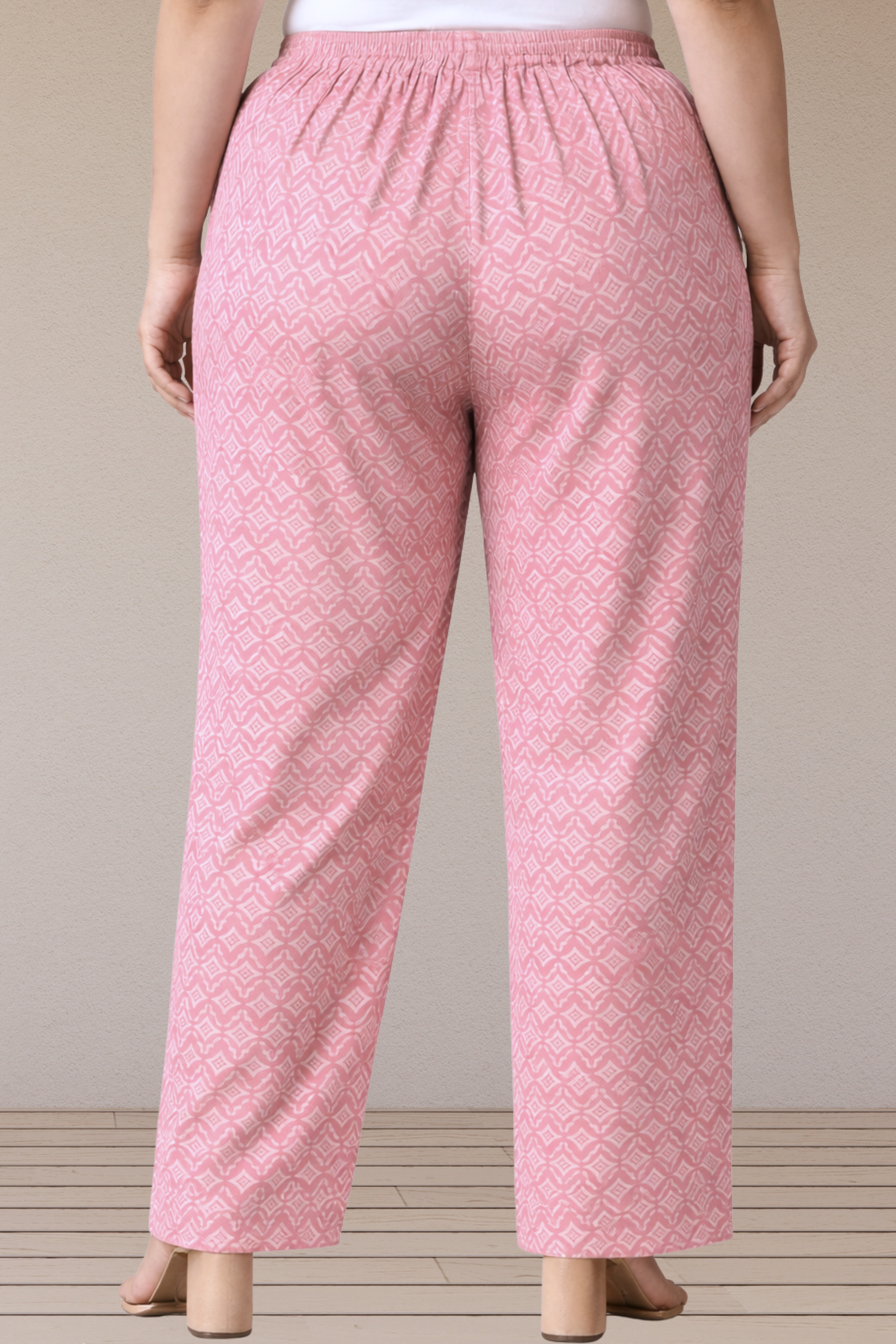 Soft Pink Cotton Lounge Pants