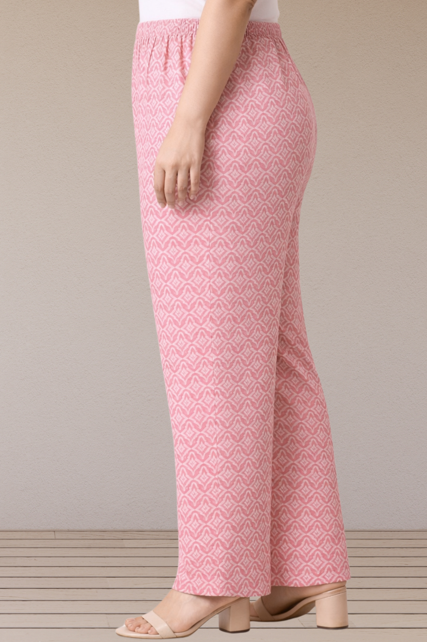 Soft Pink Cotton Lounge Pants