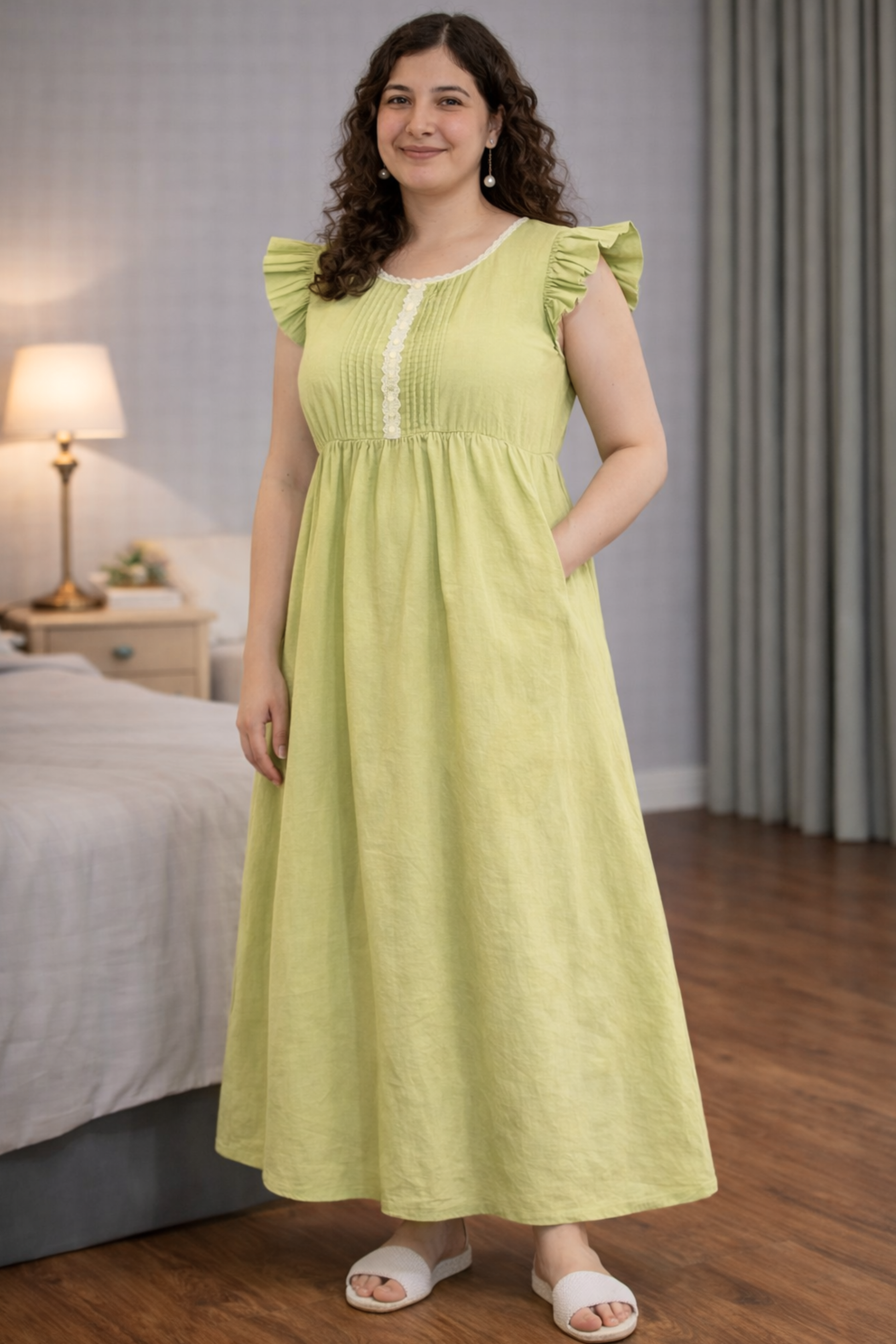 Mint Meadow Pintuck Lounge Dress