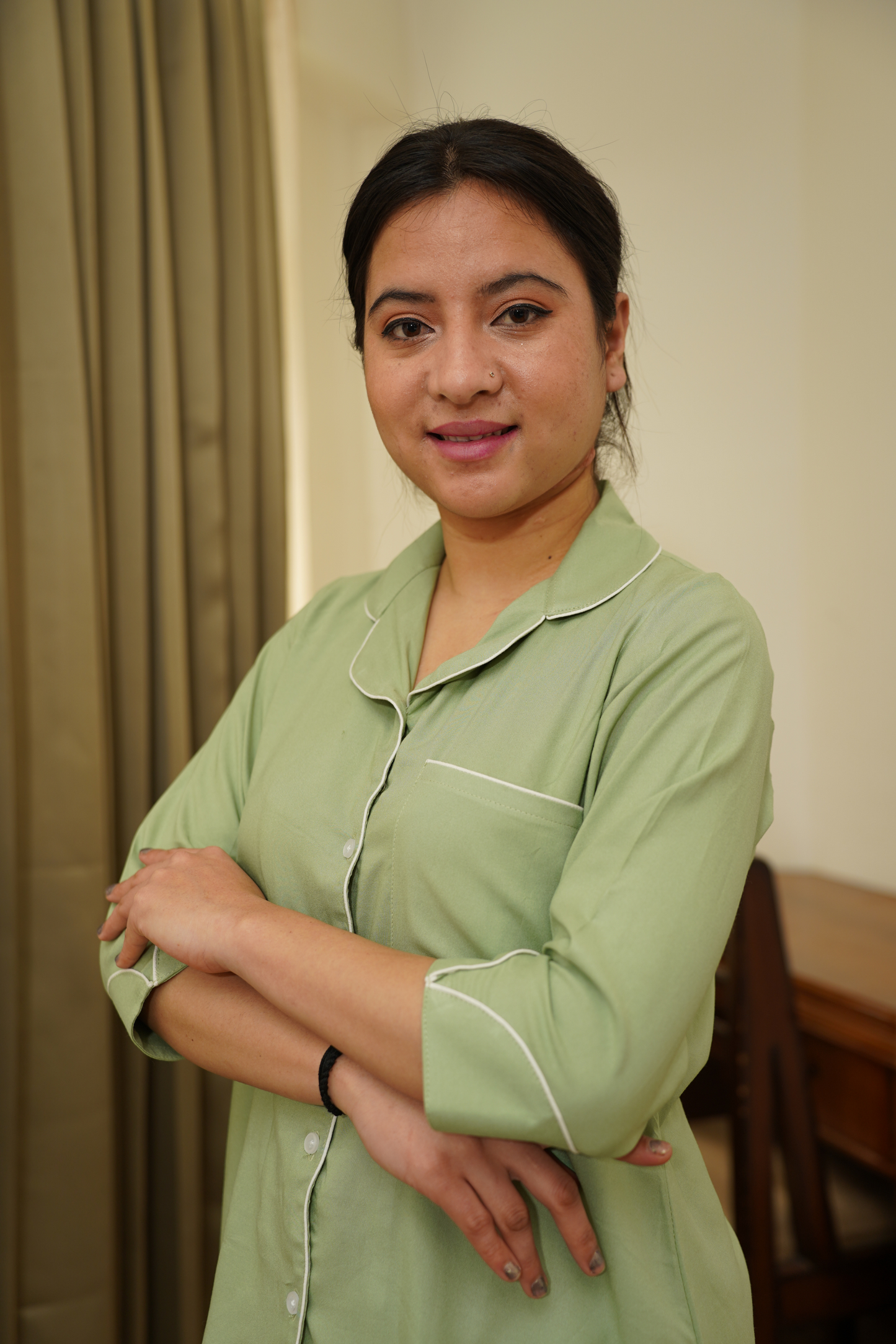 Buy Plus Size ​Breezy Pista Rayon Night Suit At Apella | Sizes XS to 10 XL | India | Free Delivery | Customized