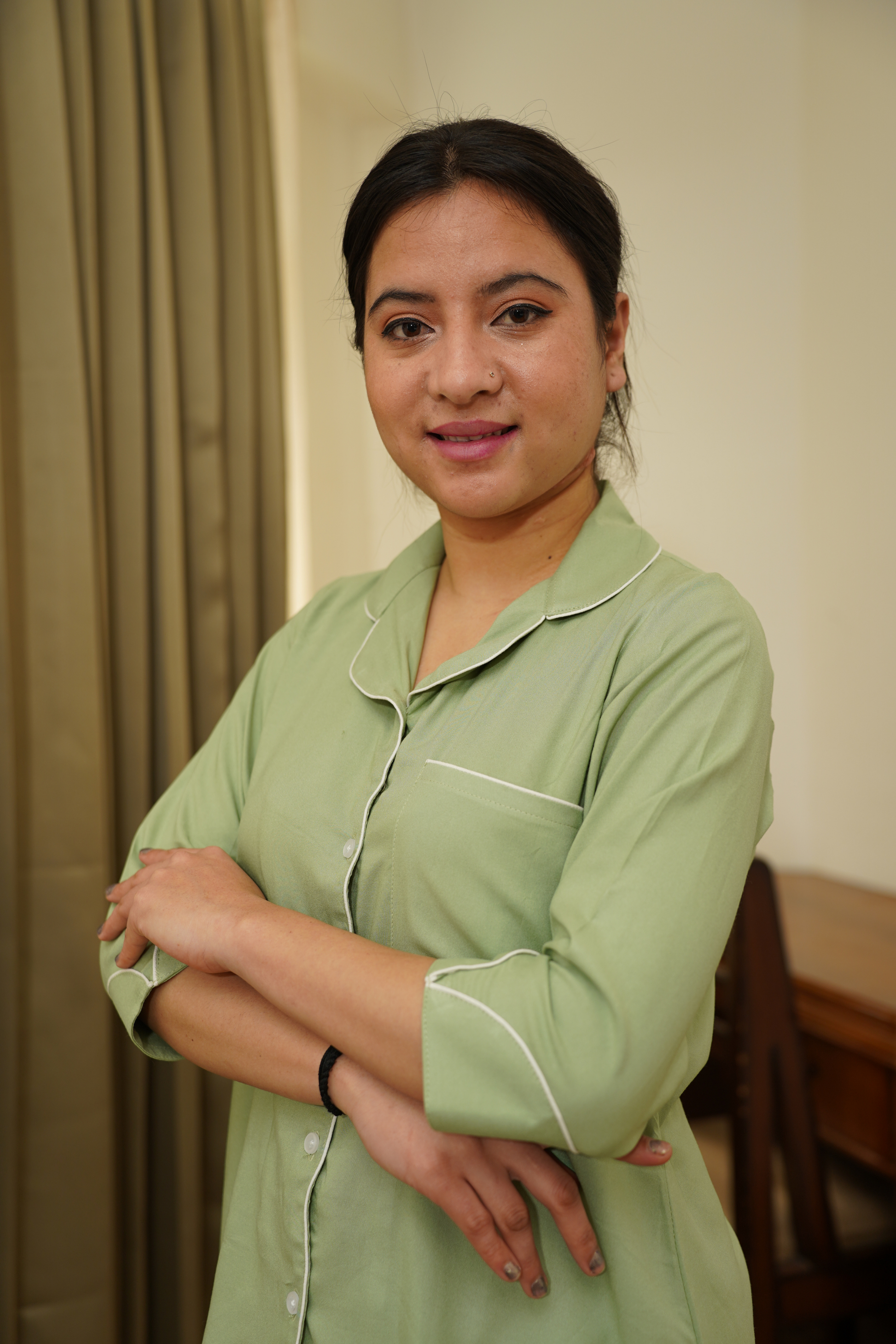 Buy Plus Size ​Breezy Pista Rayon Night Suit At Apella | Sizes XS to 10 XL | India | Free Delivery | Customized