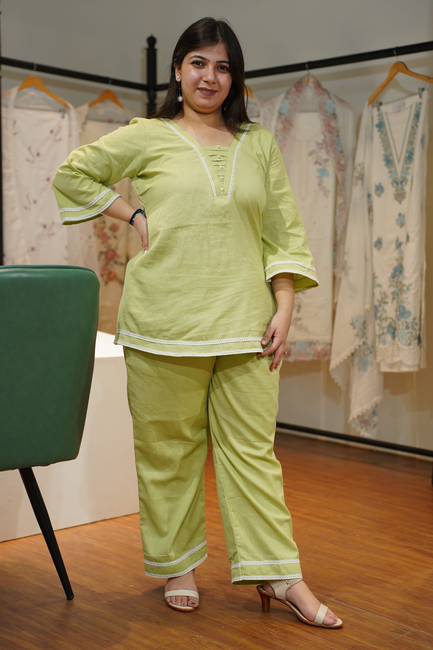 Pista Pearl & Pintuck Co-ord Set