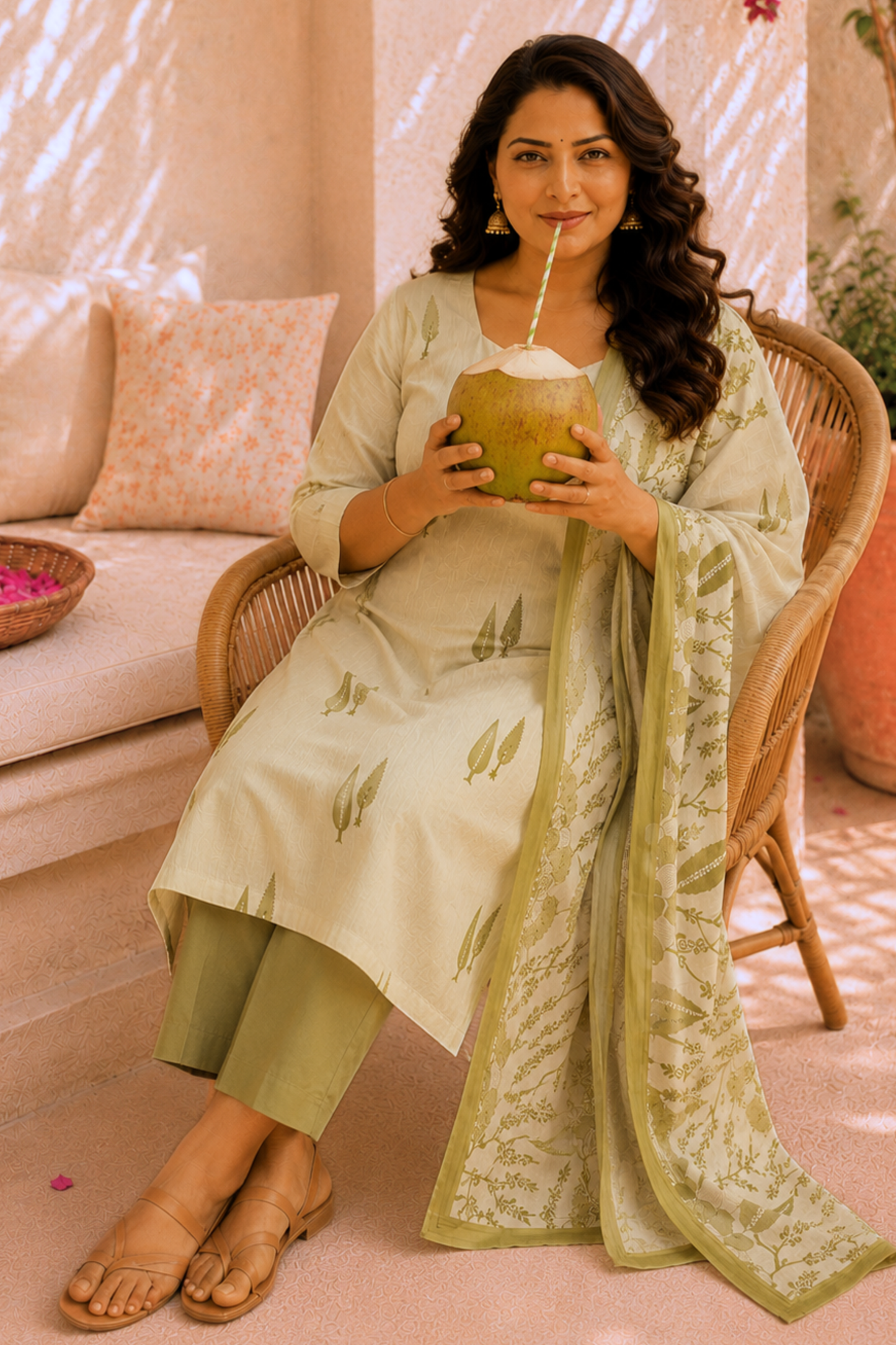 Oh, So Pista Cotton Straight Suit