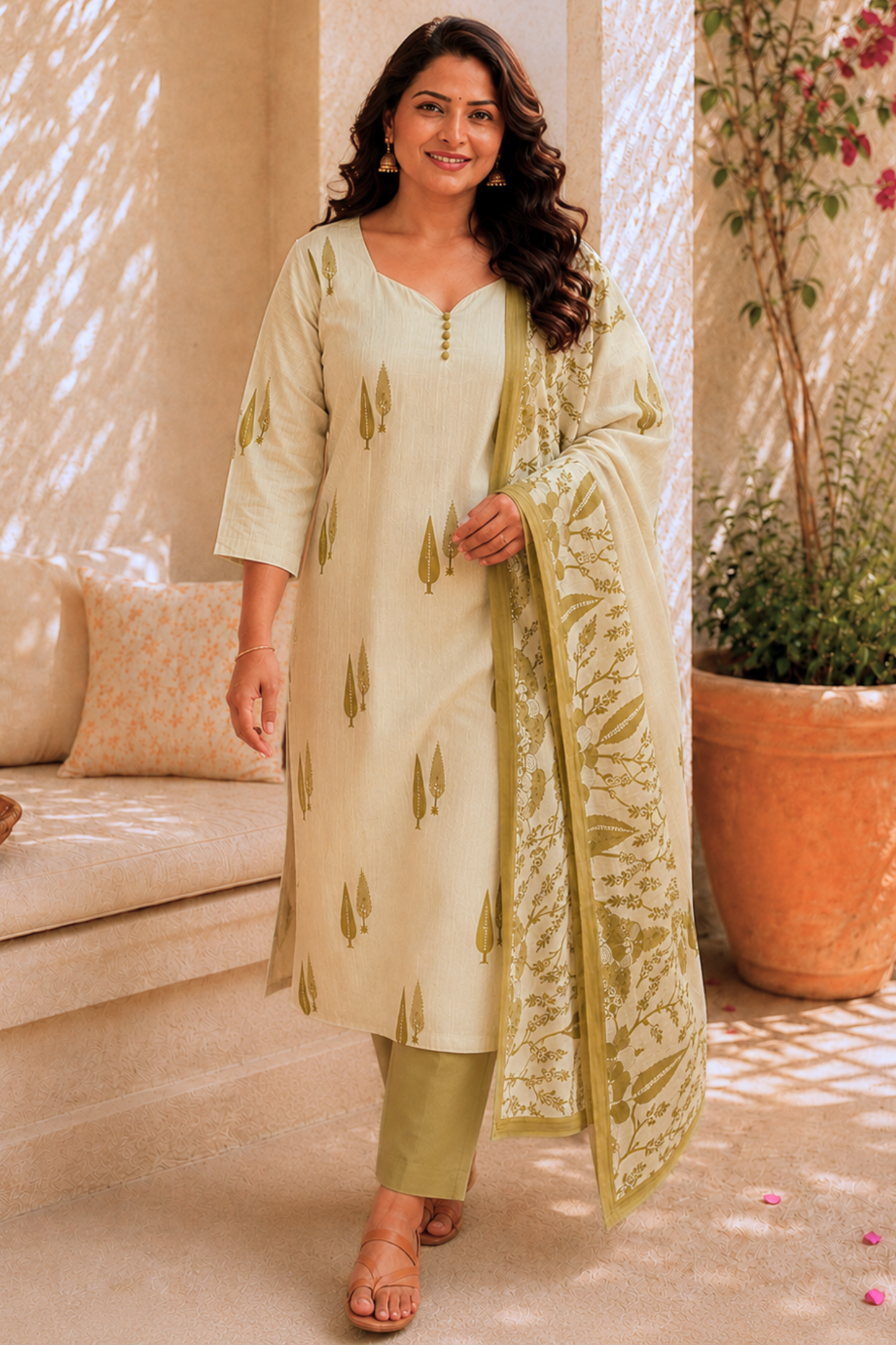 Oh, So Pista Cotton Straight Suit