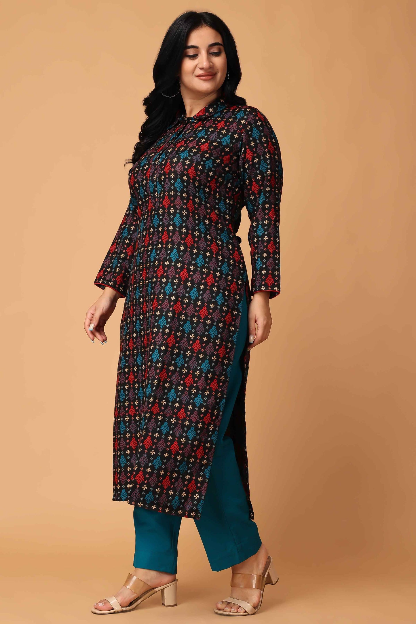 Buy Plus Size ​Timeless Tales Woollen Kurta Set At Apella | Sizes XS to 10 XL | India | Free Delivery | Customized