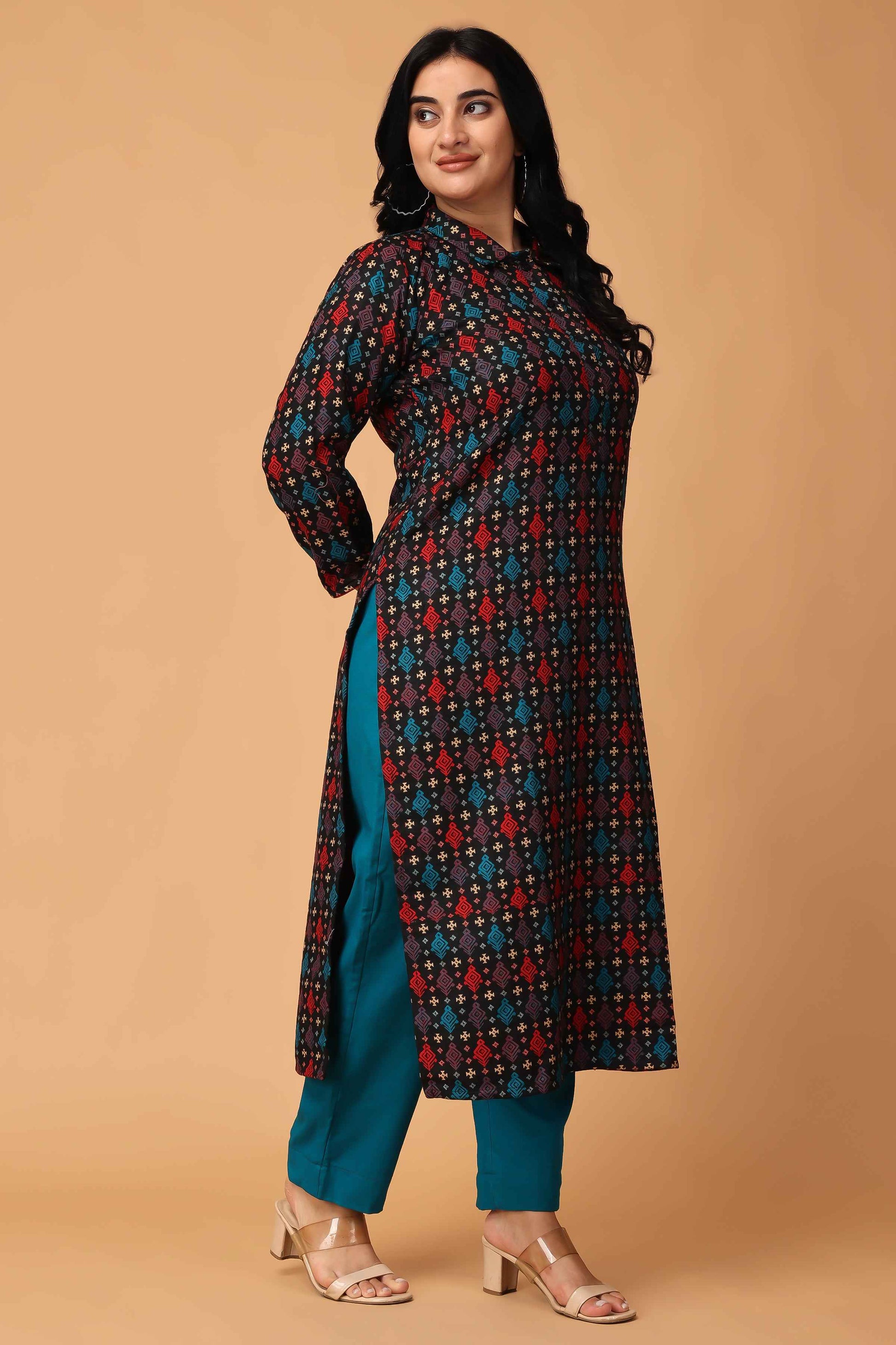 Buy Plus Size ​Timeless Tales Woollen Kurta Set At Apella | Sizes XS to 10 XL | India | Free Delivery | Customized