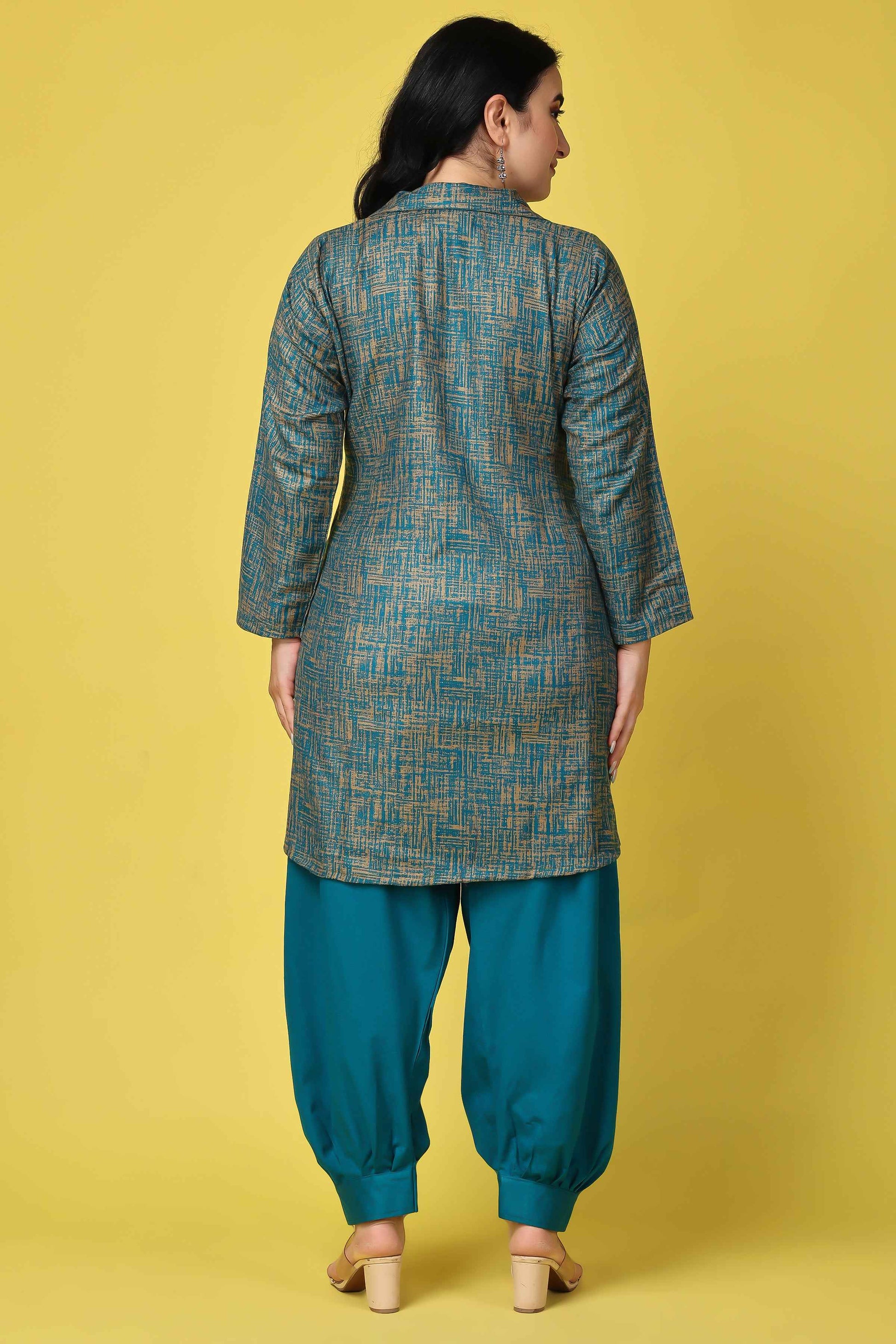 Buy Plus Size ​Willow Weaves Woollen Short Kurta At Apella | Sizes XS to 10 XL | India | Free Delivery | Customized