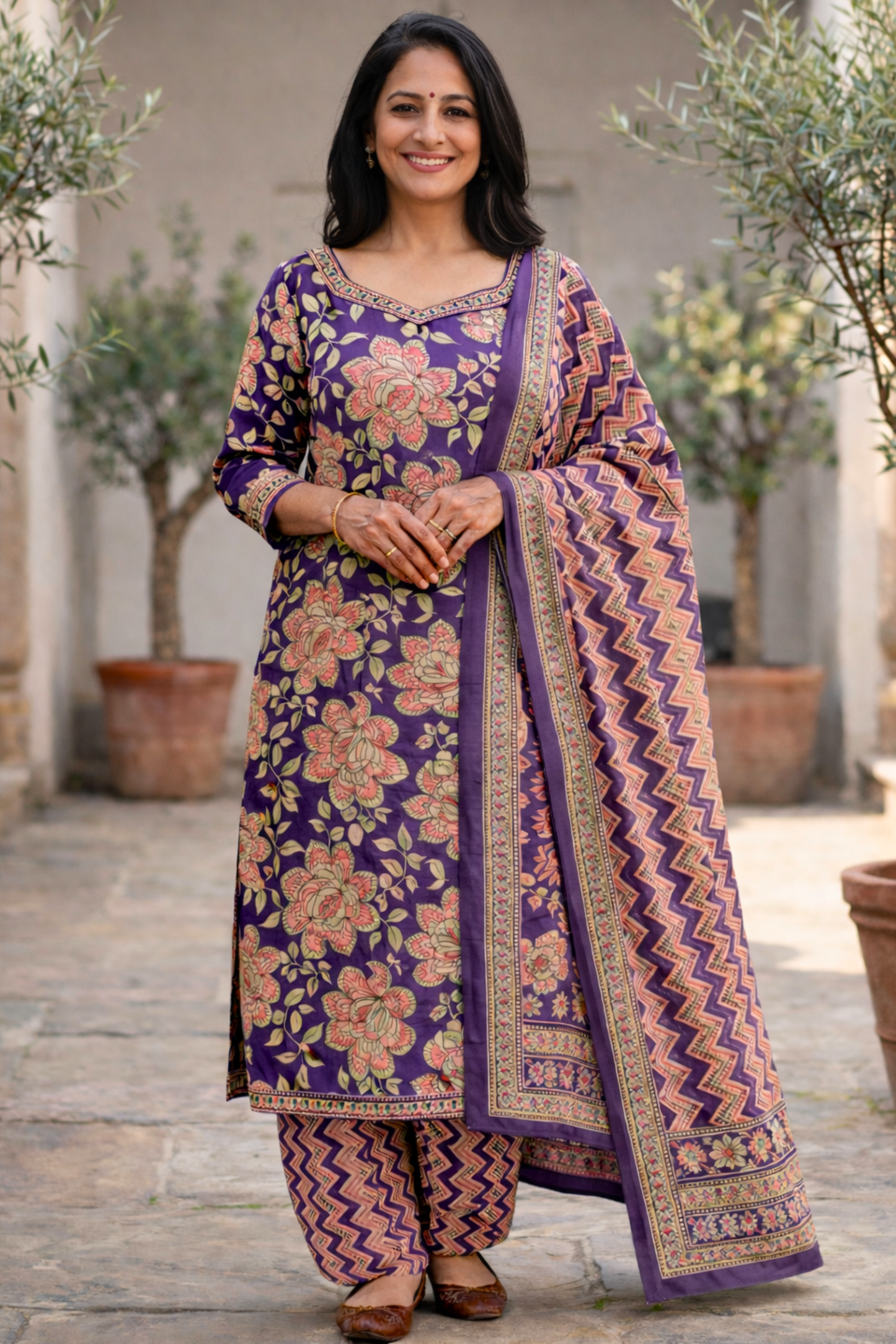 Evening Garden Cotton Salwar Suit