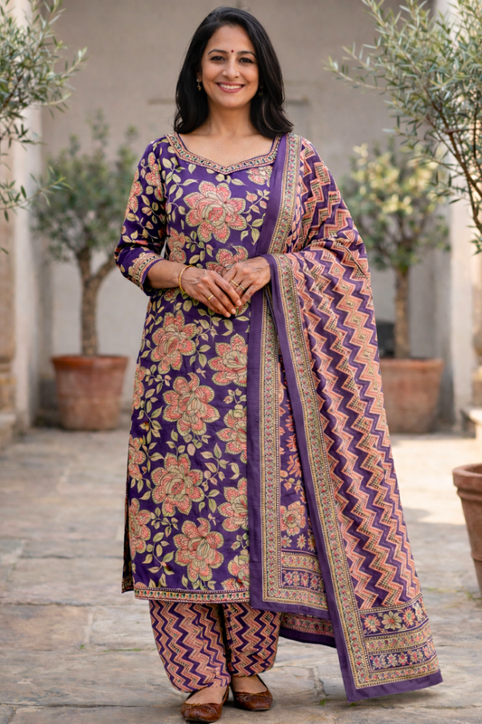 Evening Garden Cotton Salwar Suit