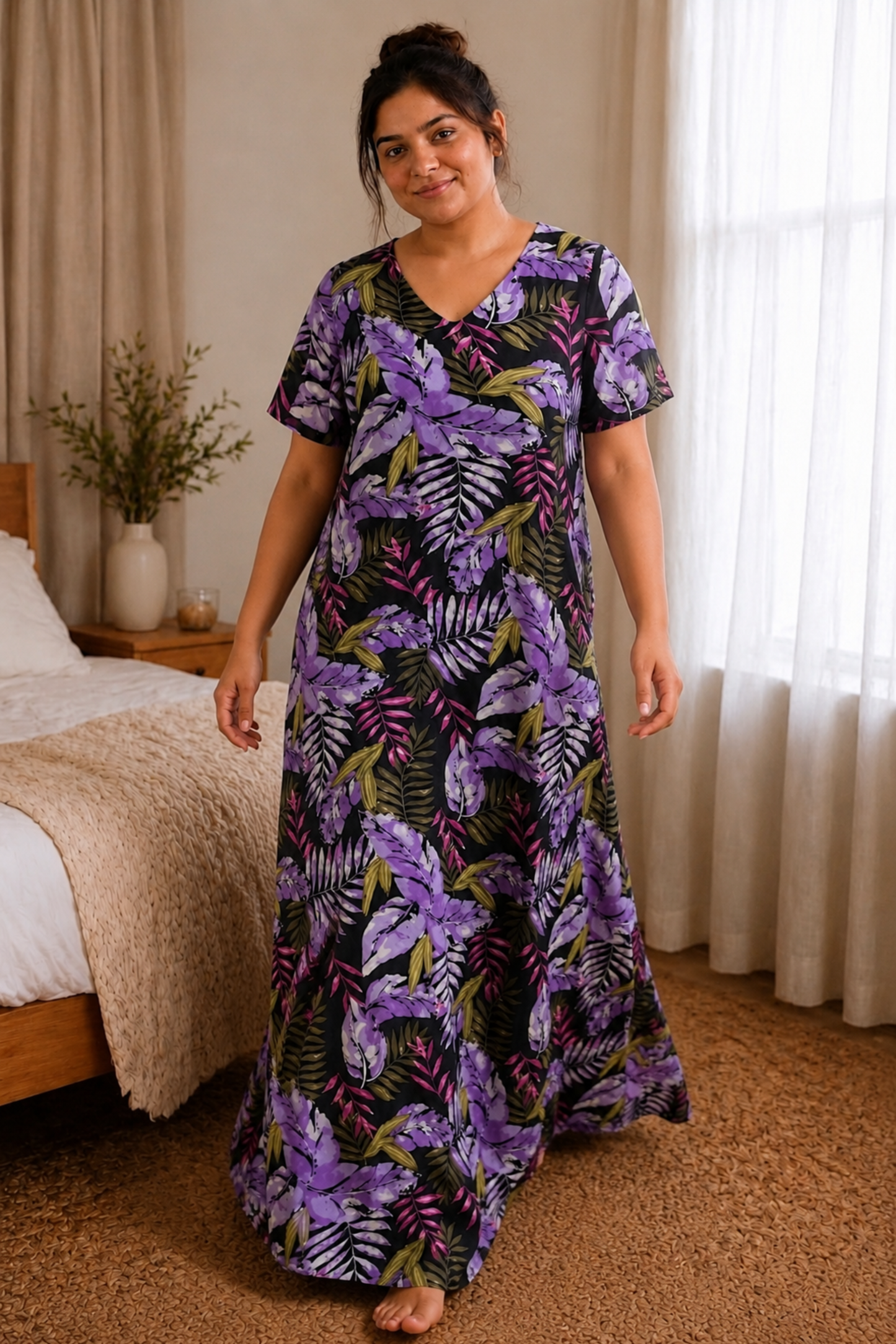 Violet Grove Rayon Night Gown