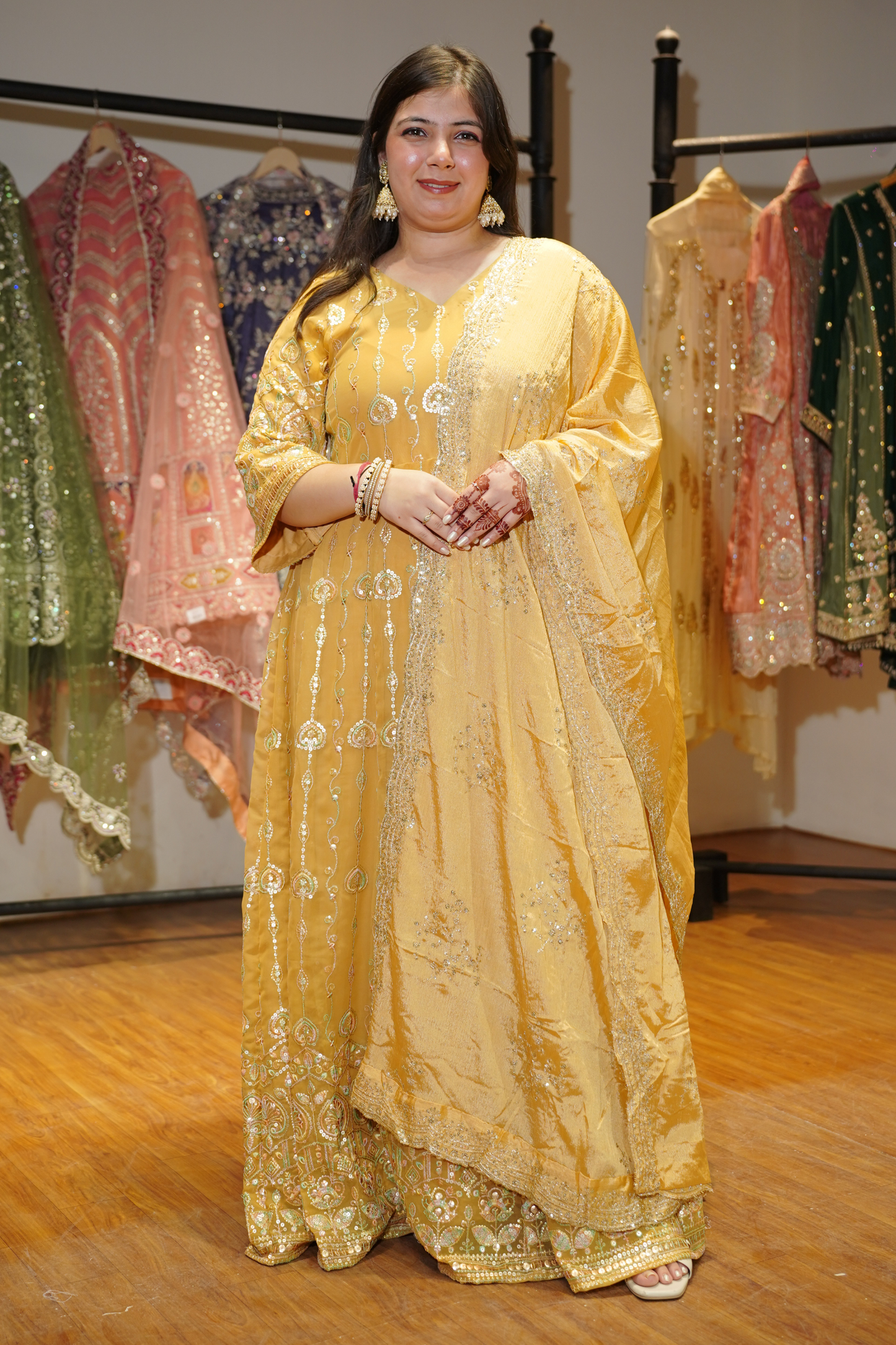 Radiant Realm Embroidered Dress With Dupatta