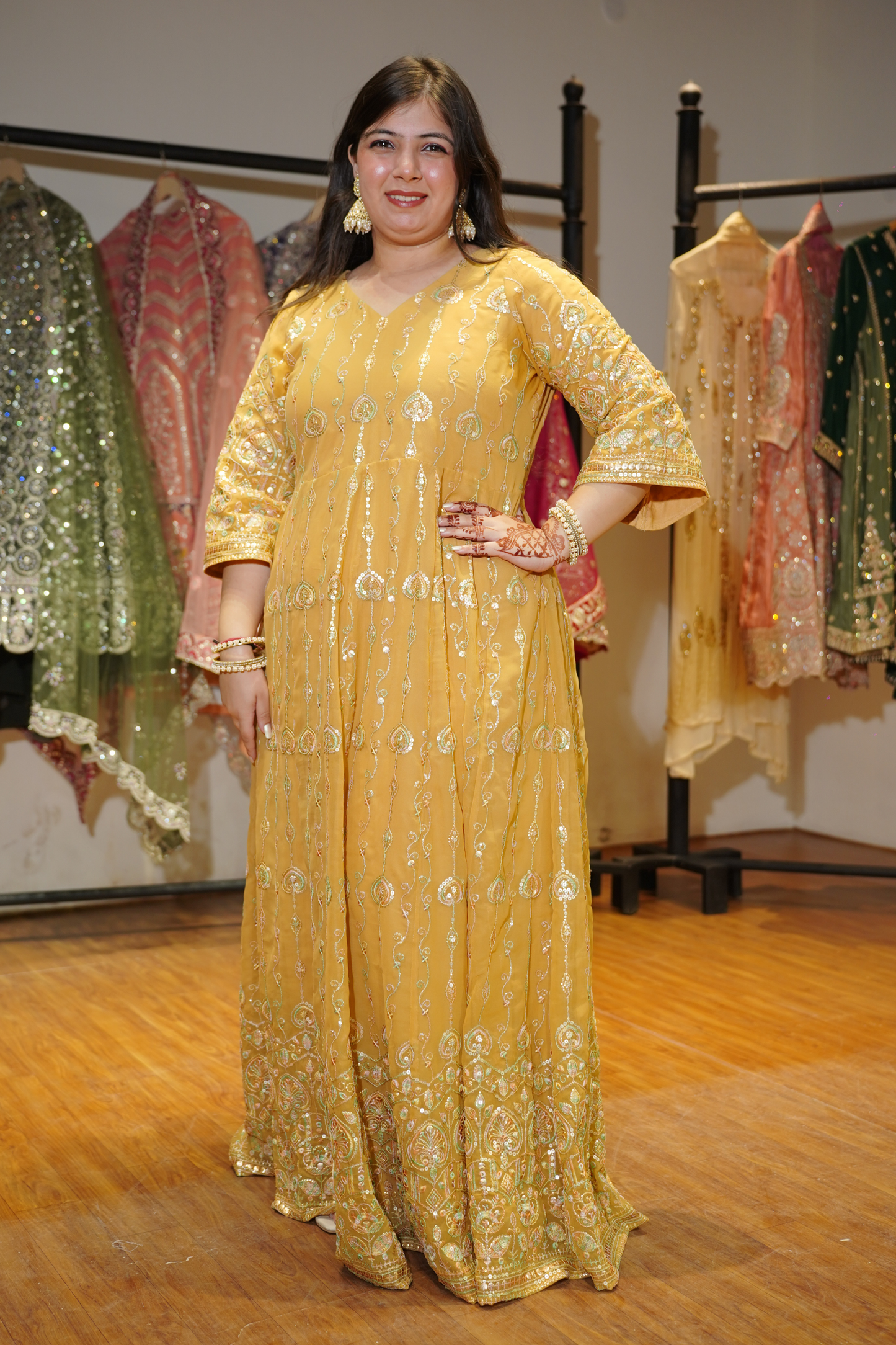 Radiant Realm Embroidered Dress With Dupatta