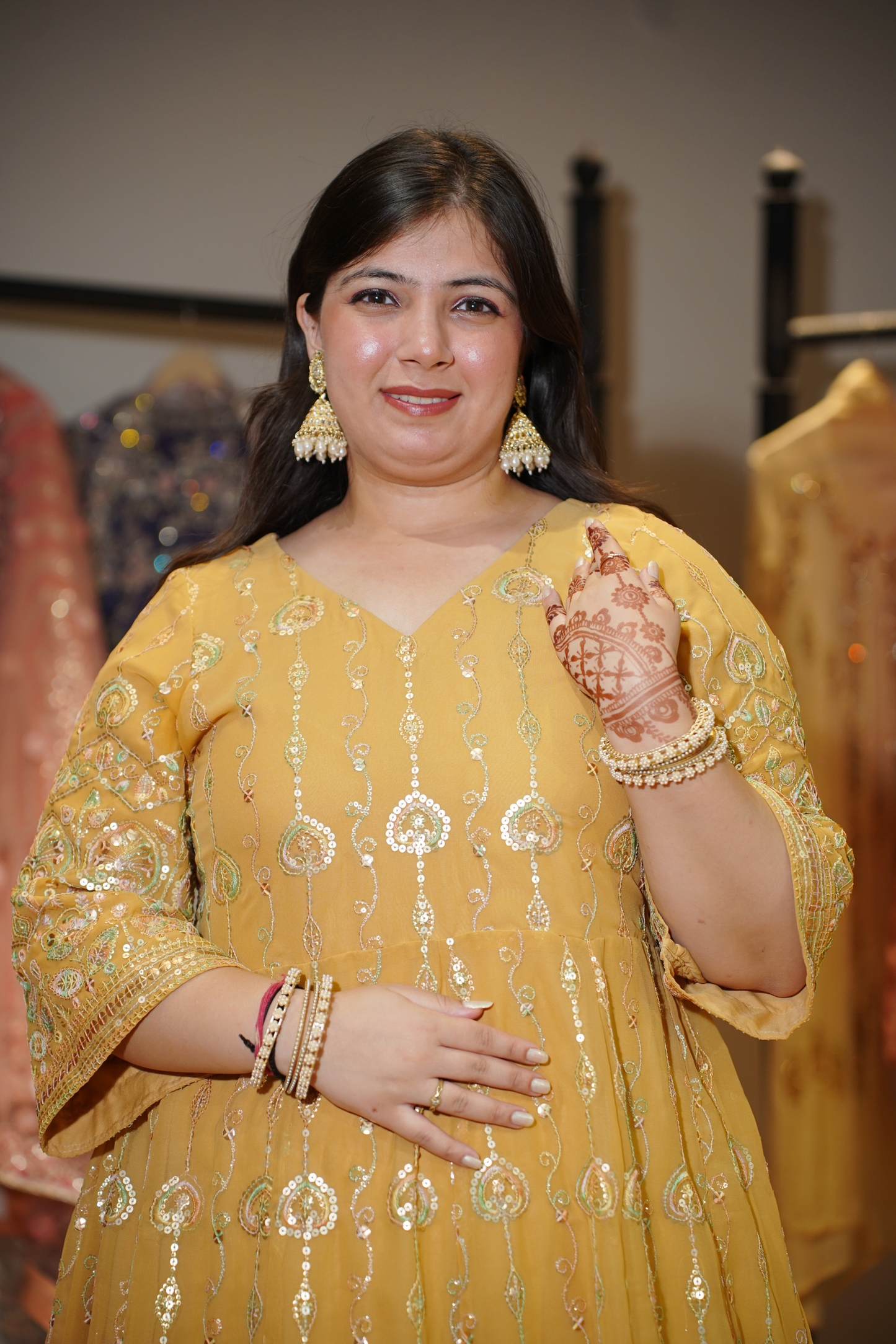 Radiant Realm Embroidered Dress With Dupatta