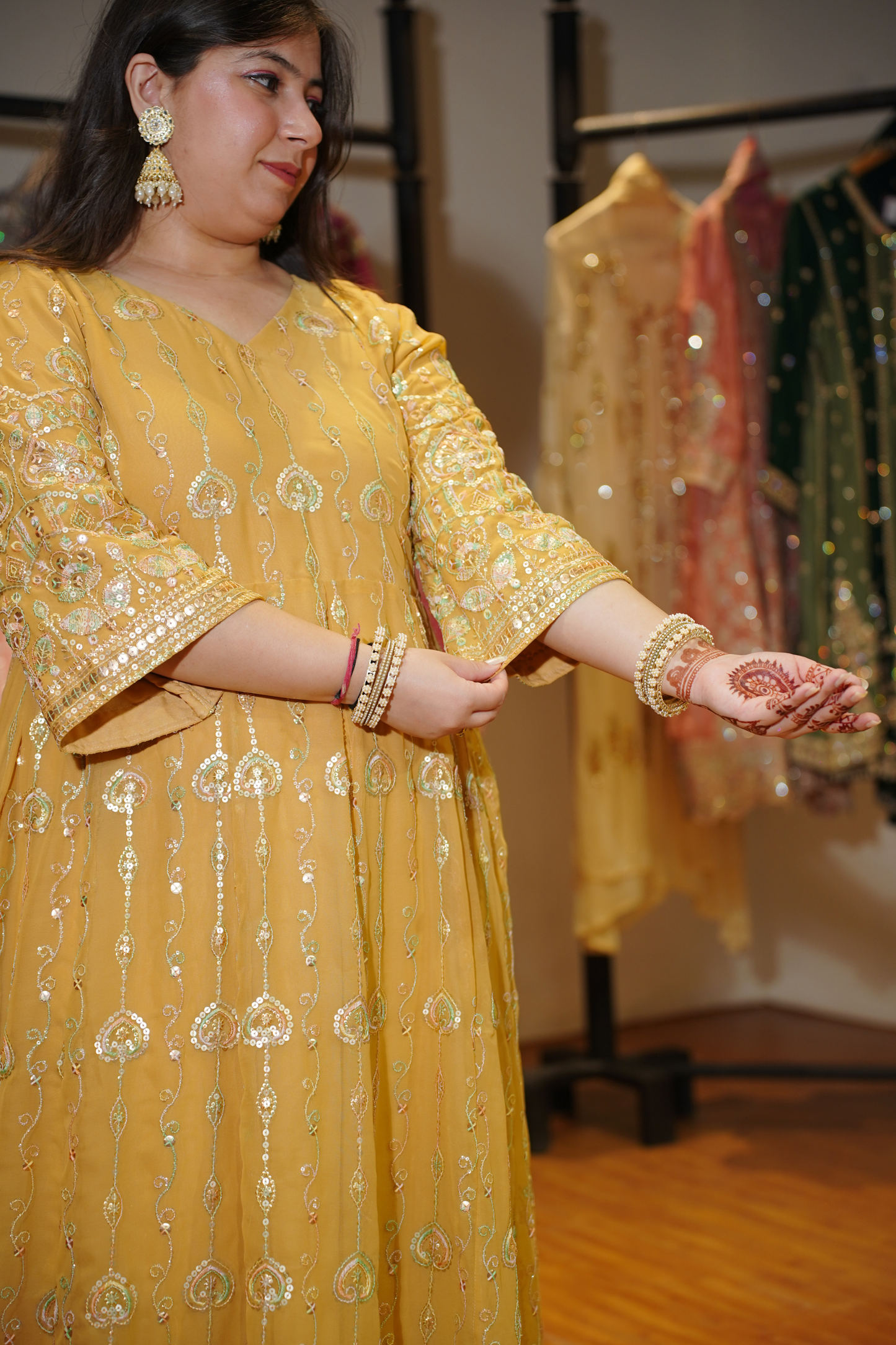 Radiant Realm Embroidered Dress With Dupatta