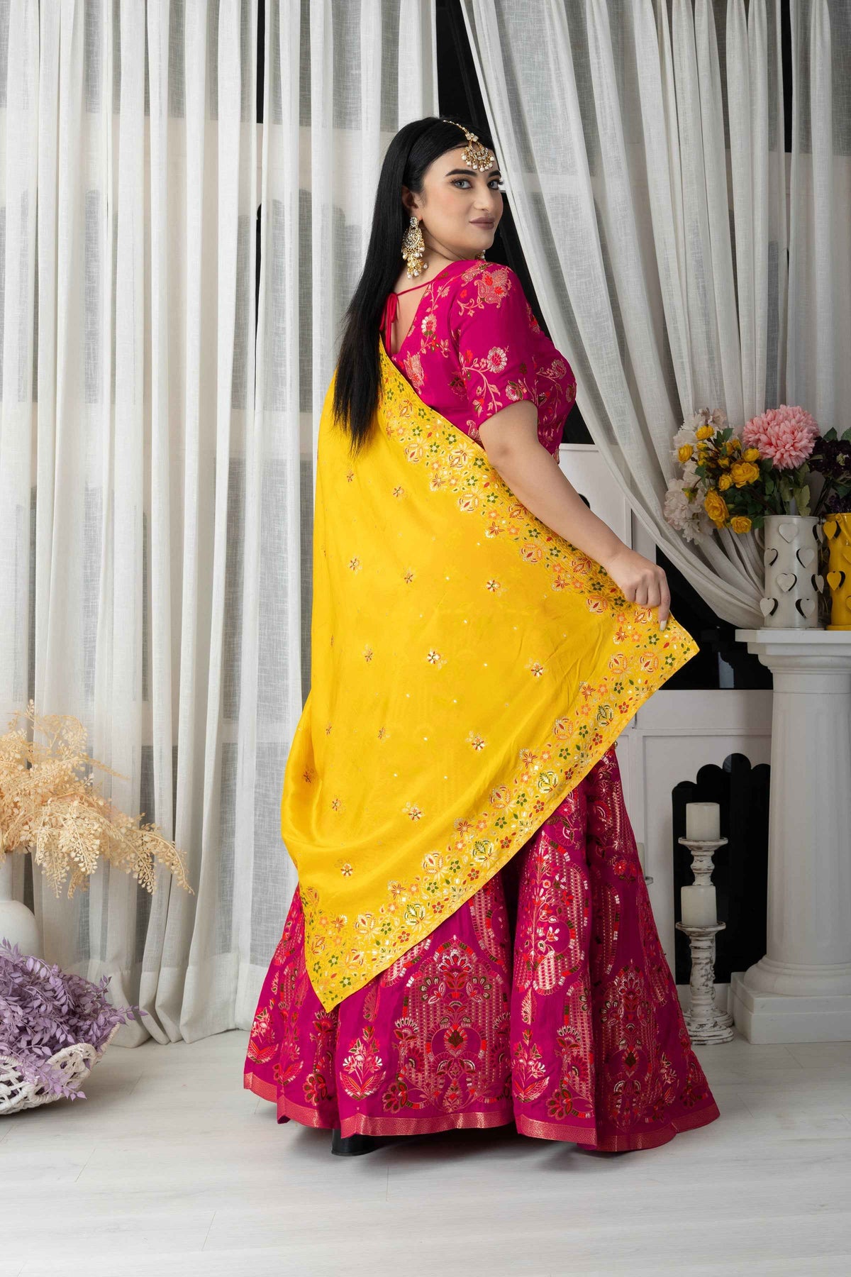 Buy Plus Size ​Rangleela Raaz Banarasi Silk Lehenga At Apella | Sizes XS to 10 XL | India | Free Delivery | Customized