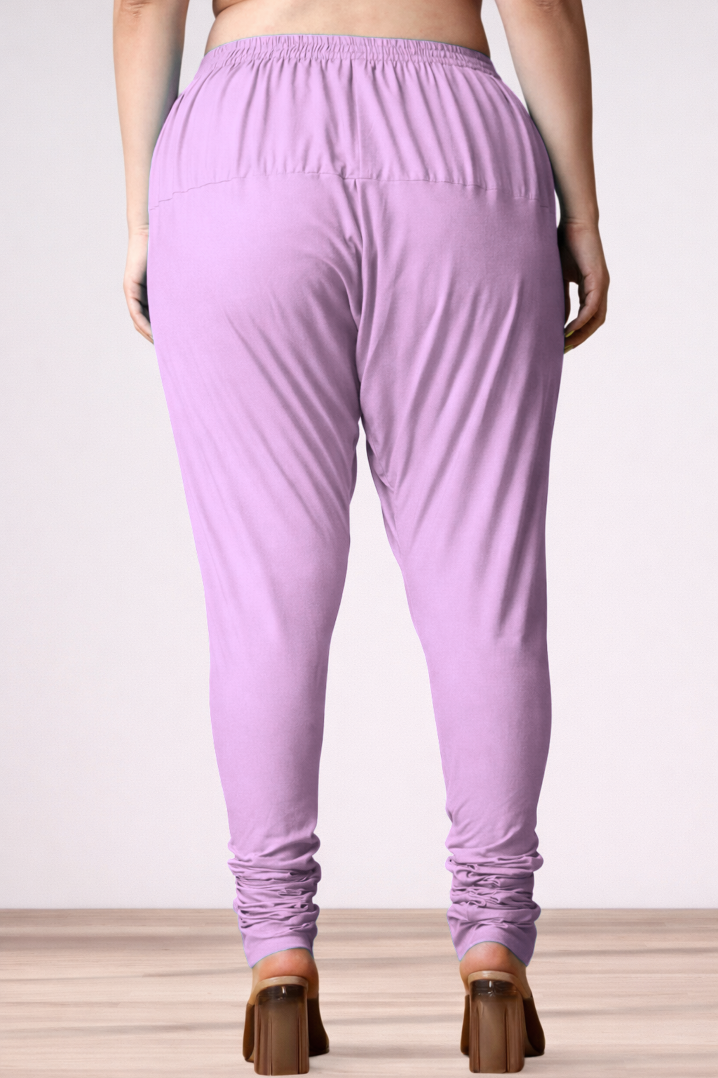 Lavender Rayon Churidar Pants