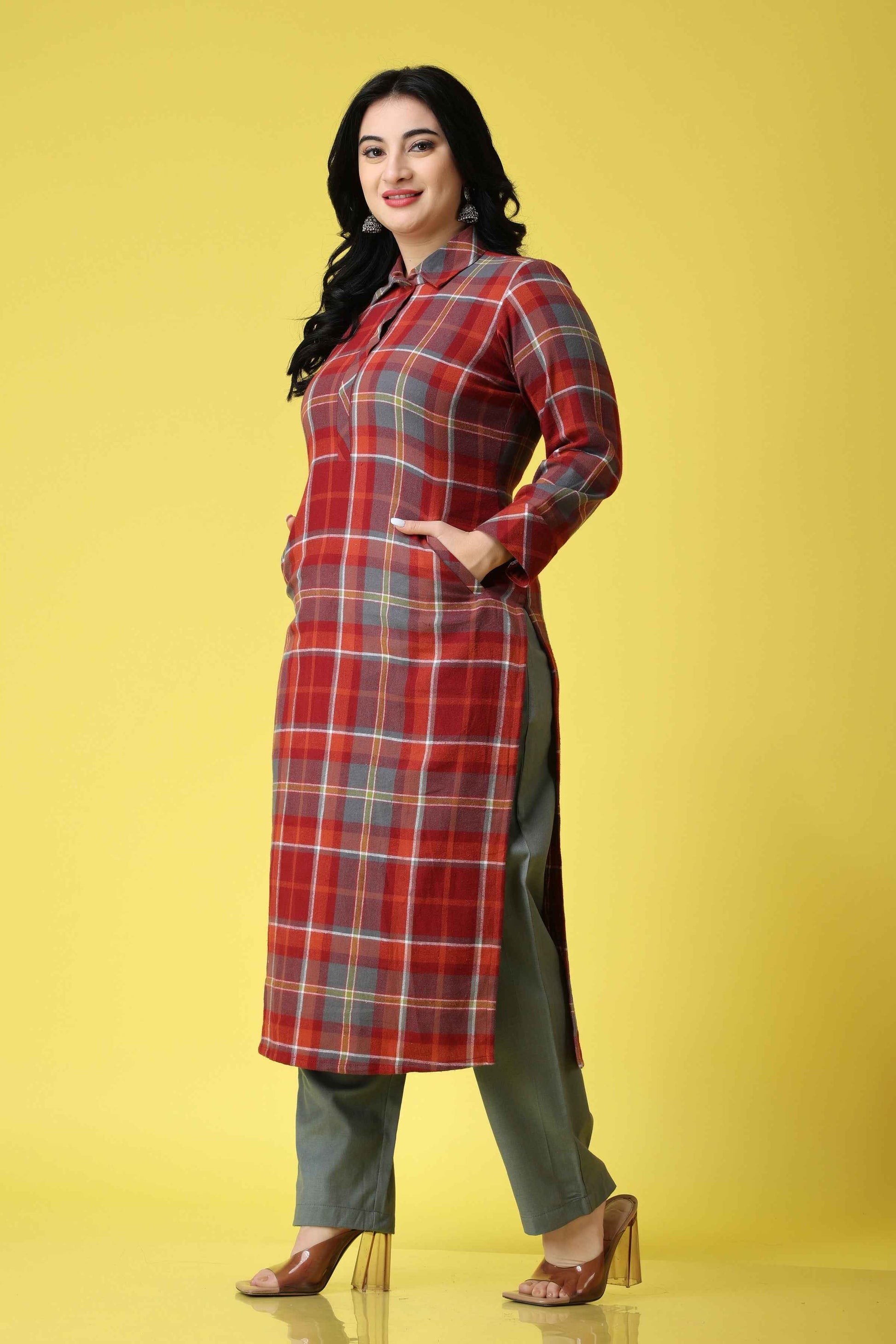 Village Rose Woollen Kurta