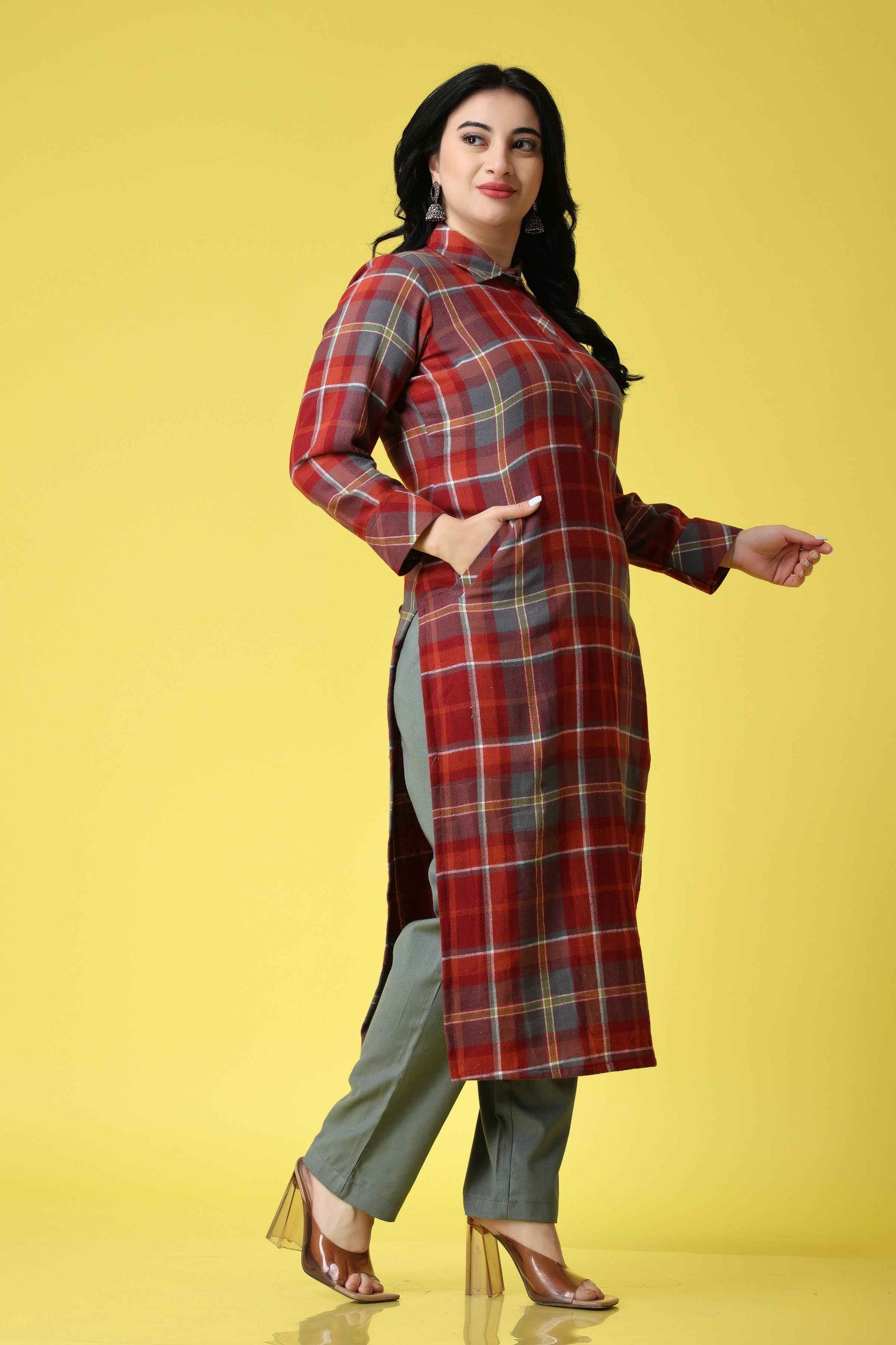 Village Rose Woollen Kurta