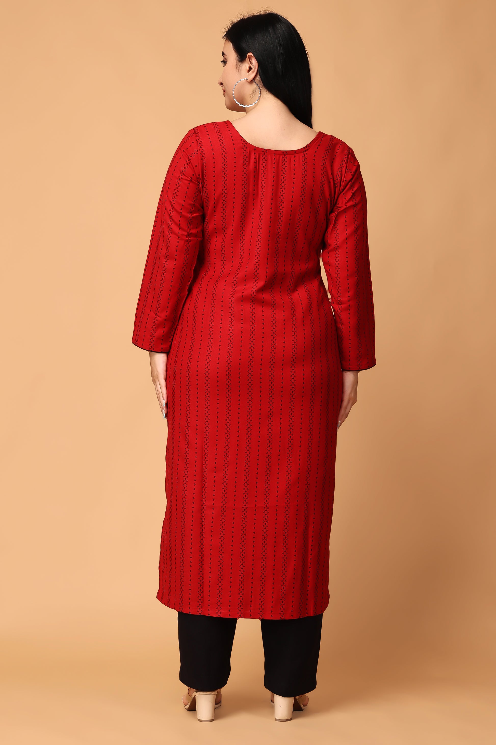 Red Woolen Suit Set
