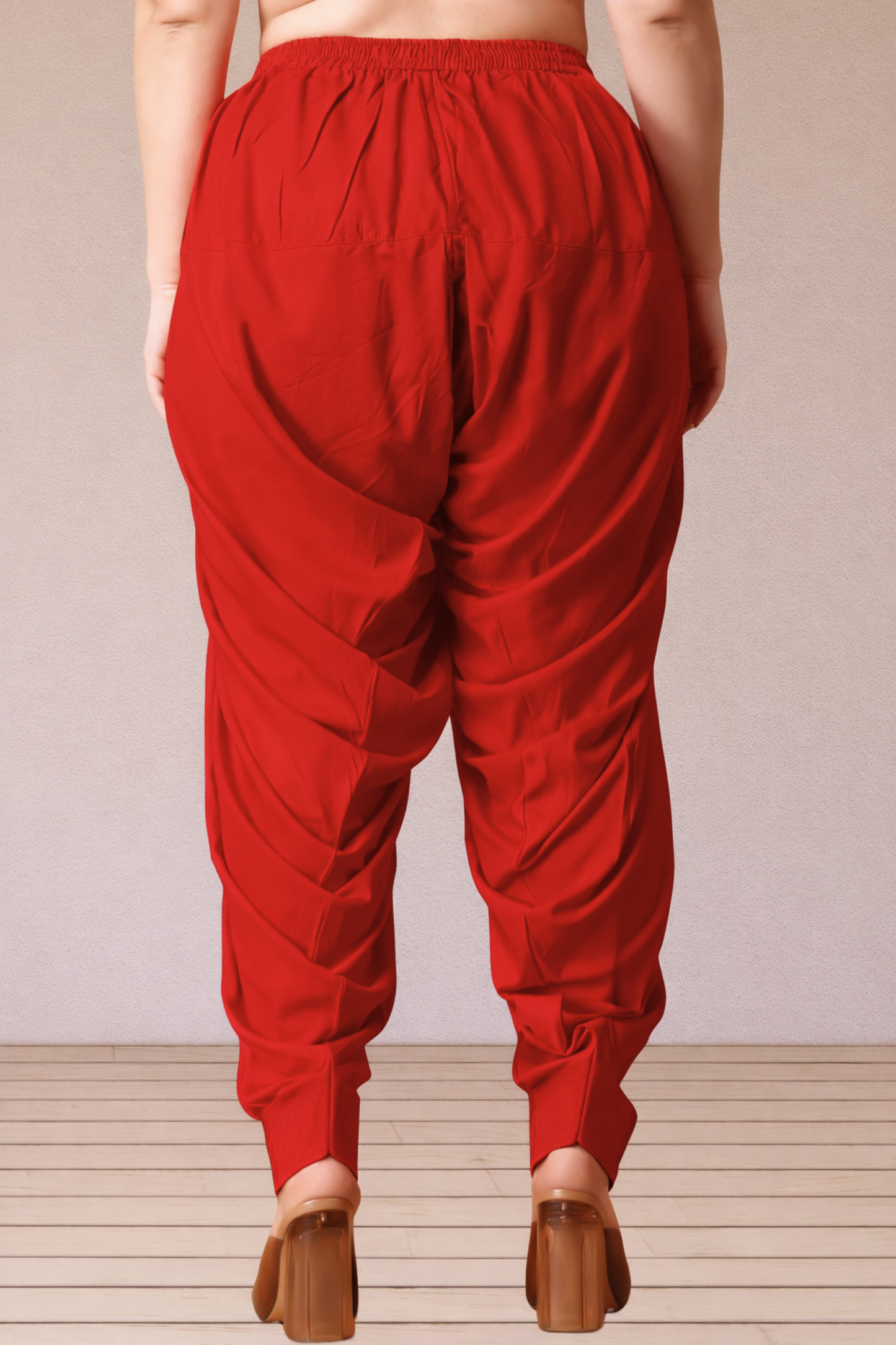 Red Rayon Patiala Salwar