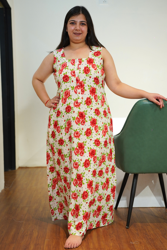 Rosé Reverie Rayon Night Gown