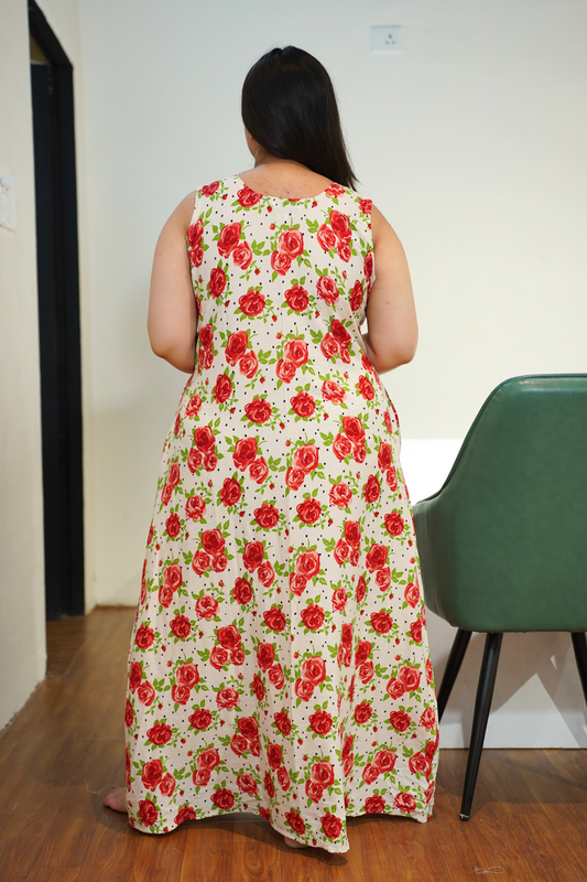 Rosé Reverie Rayon Night Gown
