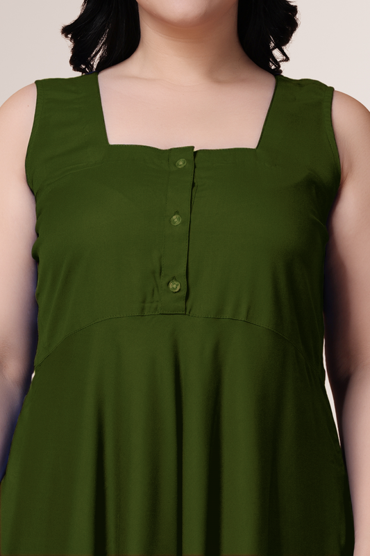 Mehandi  Rayon Short Nighty