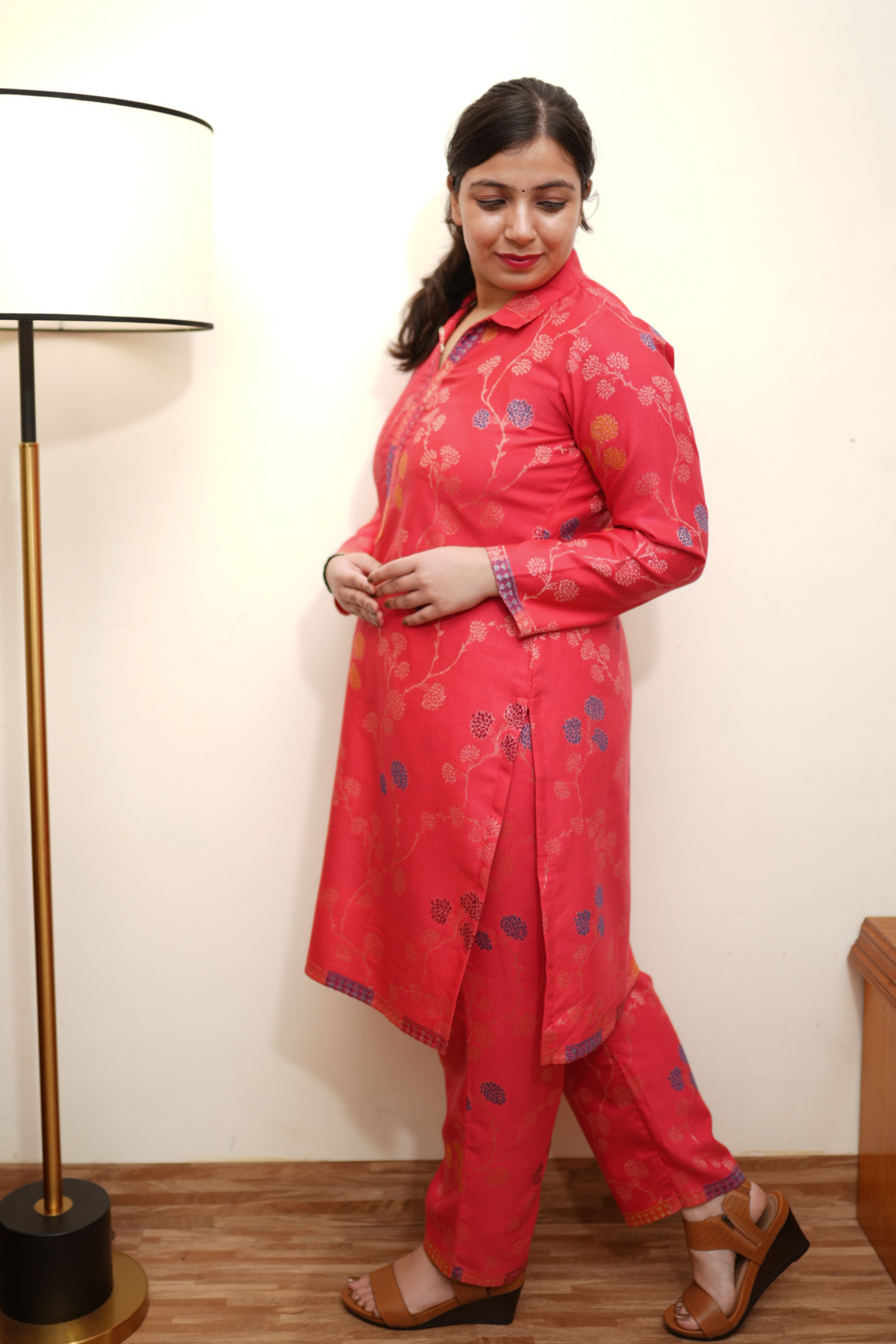 Rose Whimsy Pashmina Co-ord Set