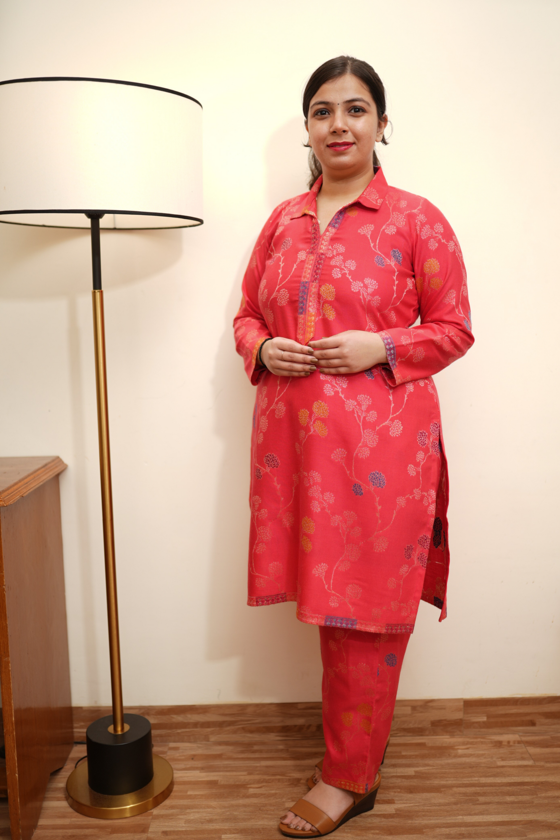 Rose Whimsy Pashmina Co-ord Set