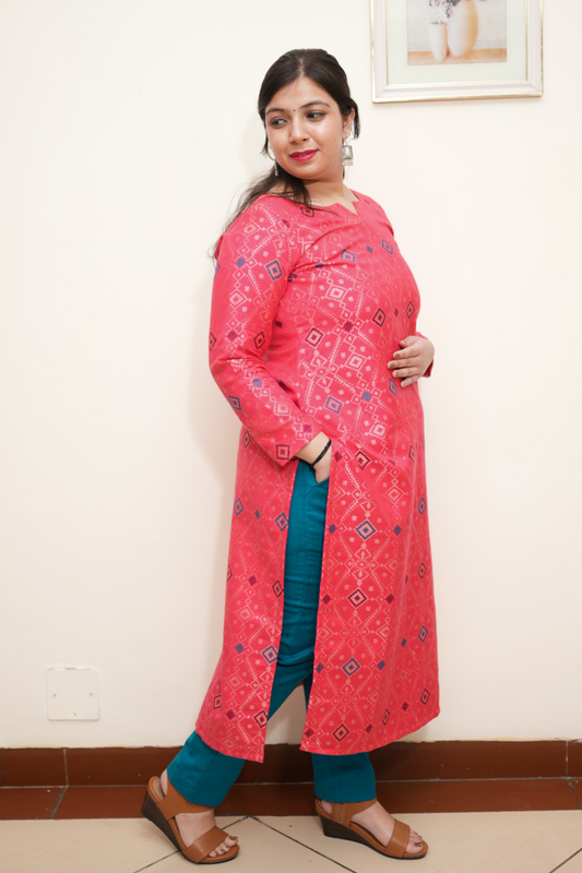 Buy Plus Size ​Rosy Dream Woven Pashmina Set At Apella | Sizes XS to 10 XL | India | Free Delivery | Customized