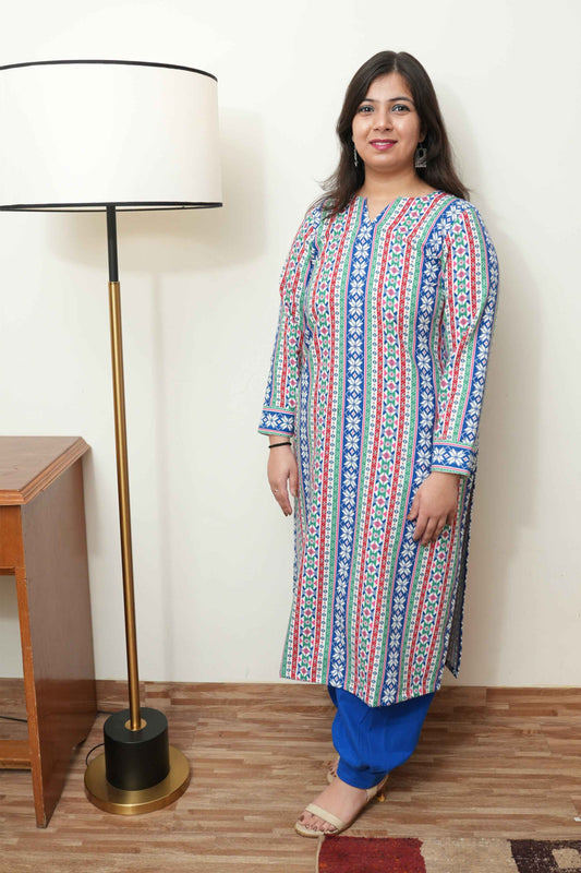 Buy Plus Size ​Arctic Echoes Woollen Afghani Suit At Apella | Sizes XS to 10 XL | India | Free Delivery | Customized