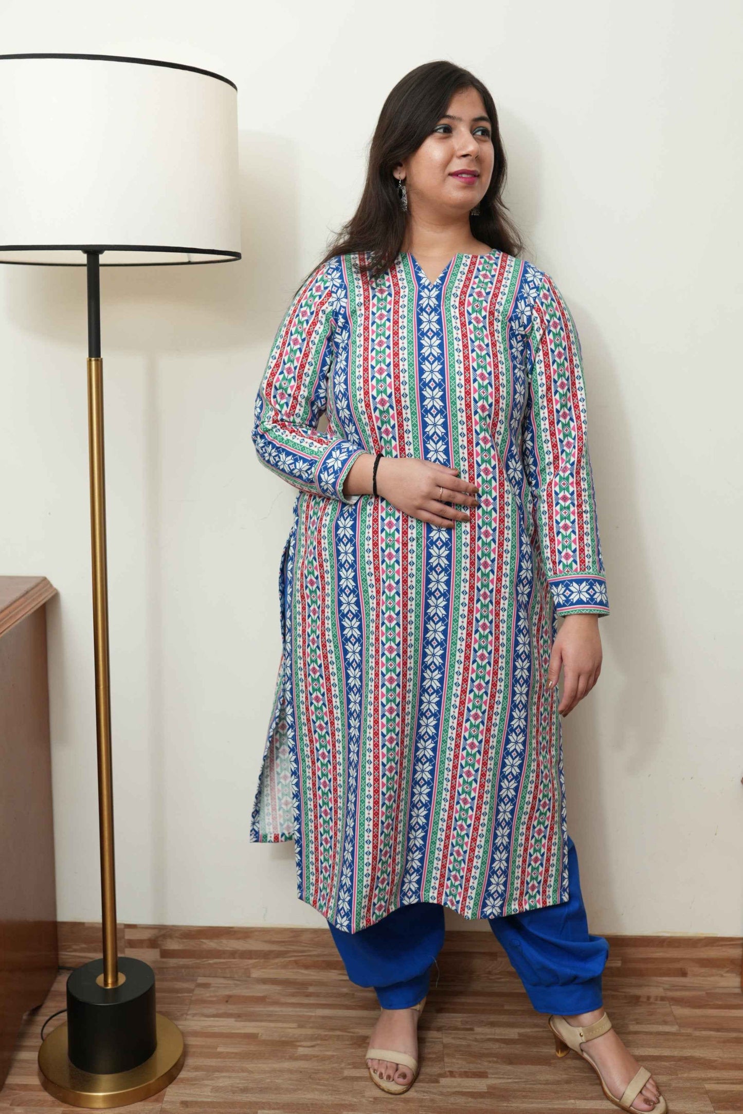 Buy Plus Size ​Arctic Echoes Woollen Afghani Suit At Apella | Sizes XS to 10 XL | India | Free Delivery | Customized