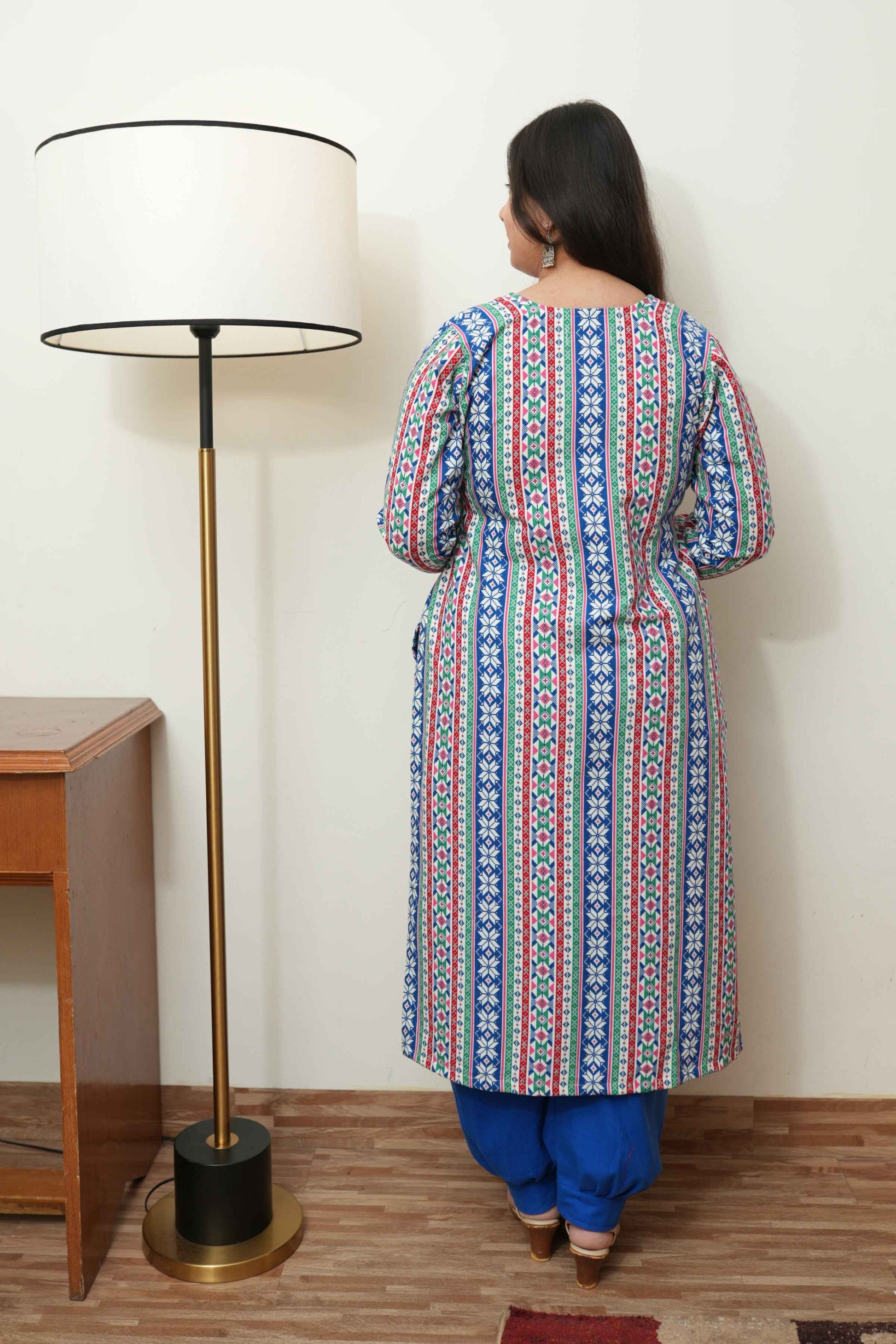 Buy Plus Size ​Arctic Echoes Woollen Afghani Suit At Apella | Sizes XS to 10 XL | India | Free Delivery | Customized