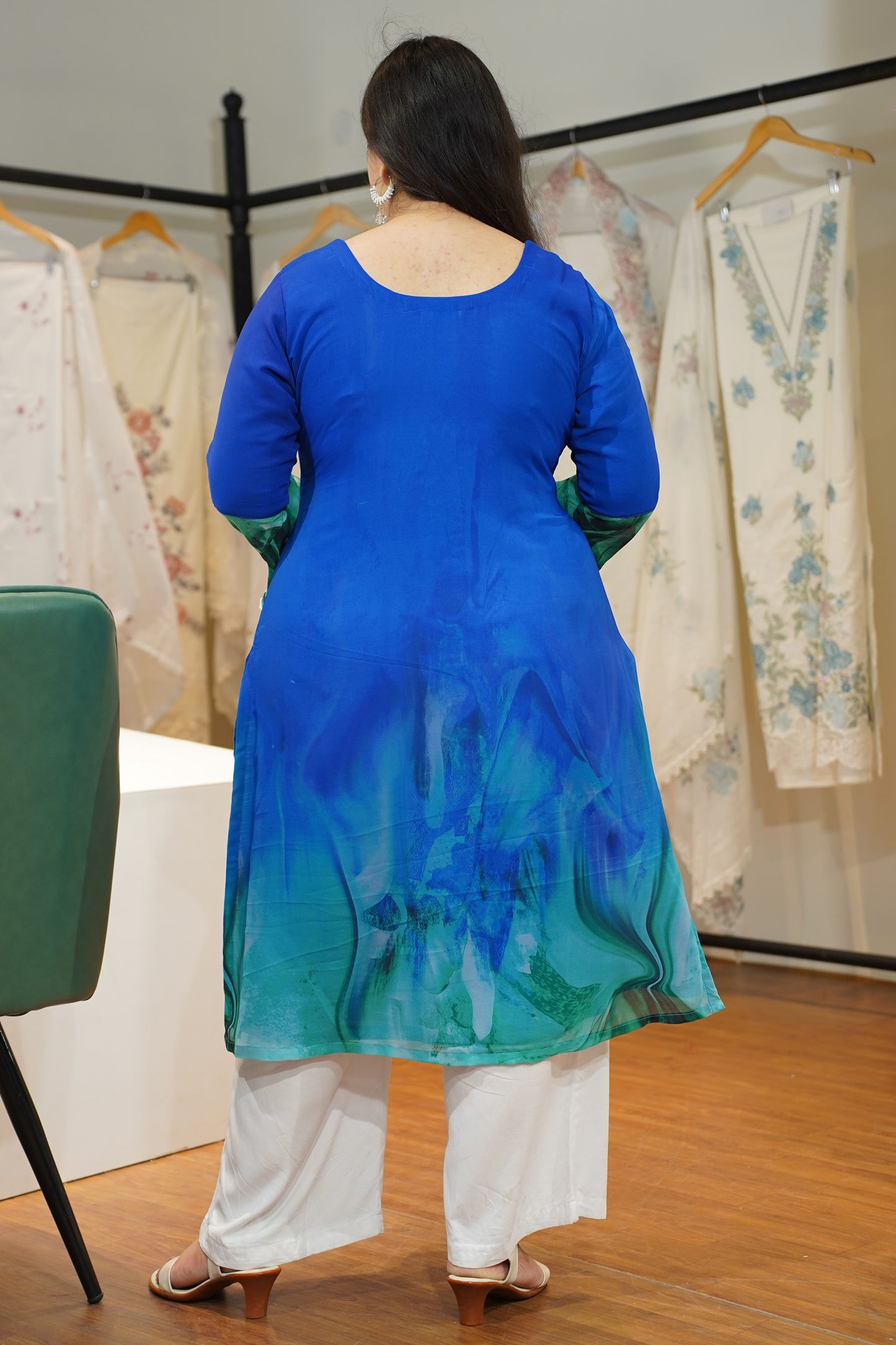 Royal Cascade A-Line Kurti