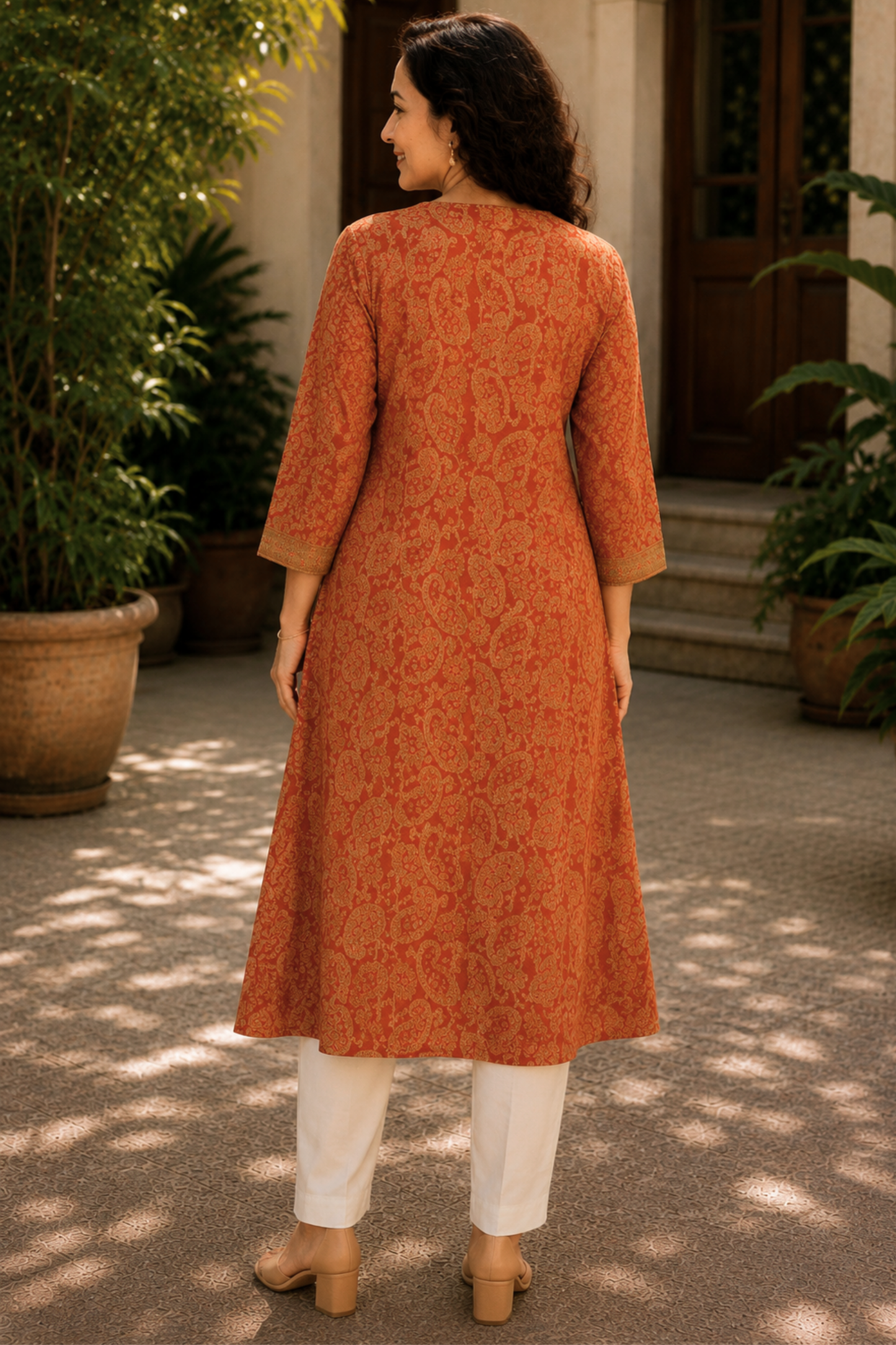 Saanvi Bagh A-line Cotton Kali Kurta