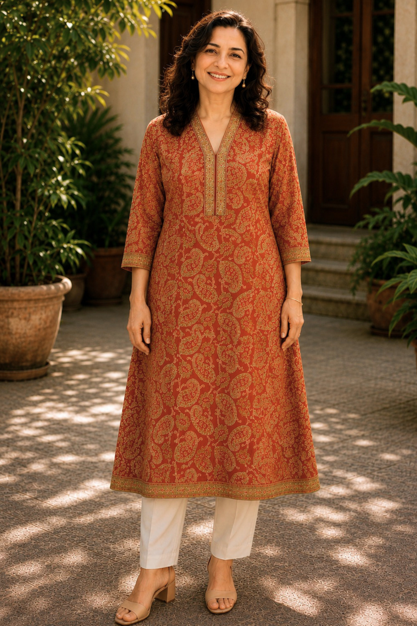 Saanvi Bagh A-line Cotton Kali Kurta