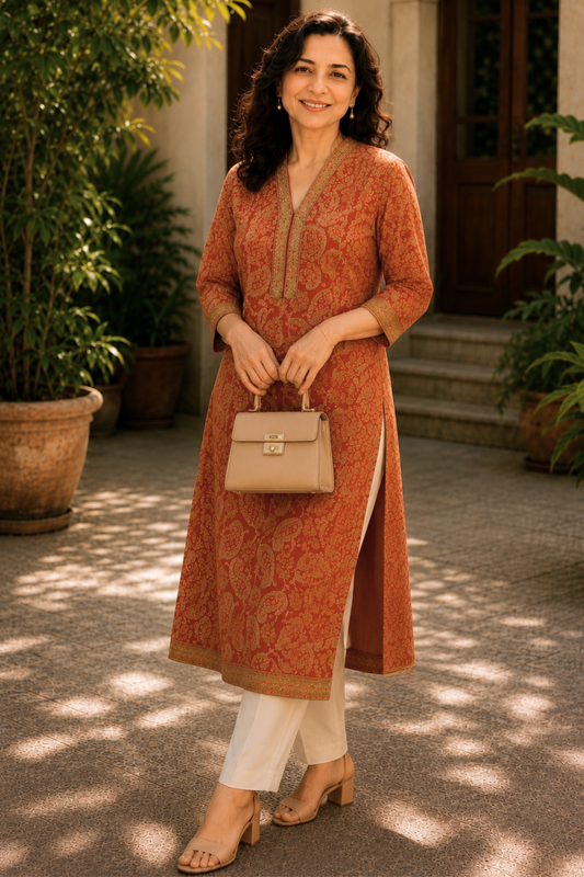 Saanvi Bagh A-line Cotton Kali Kurta