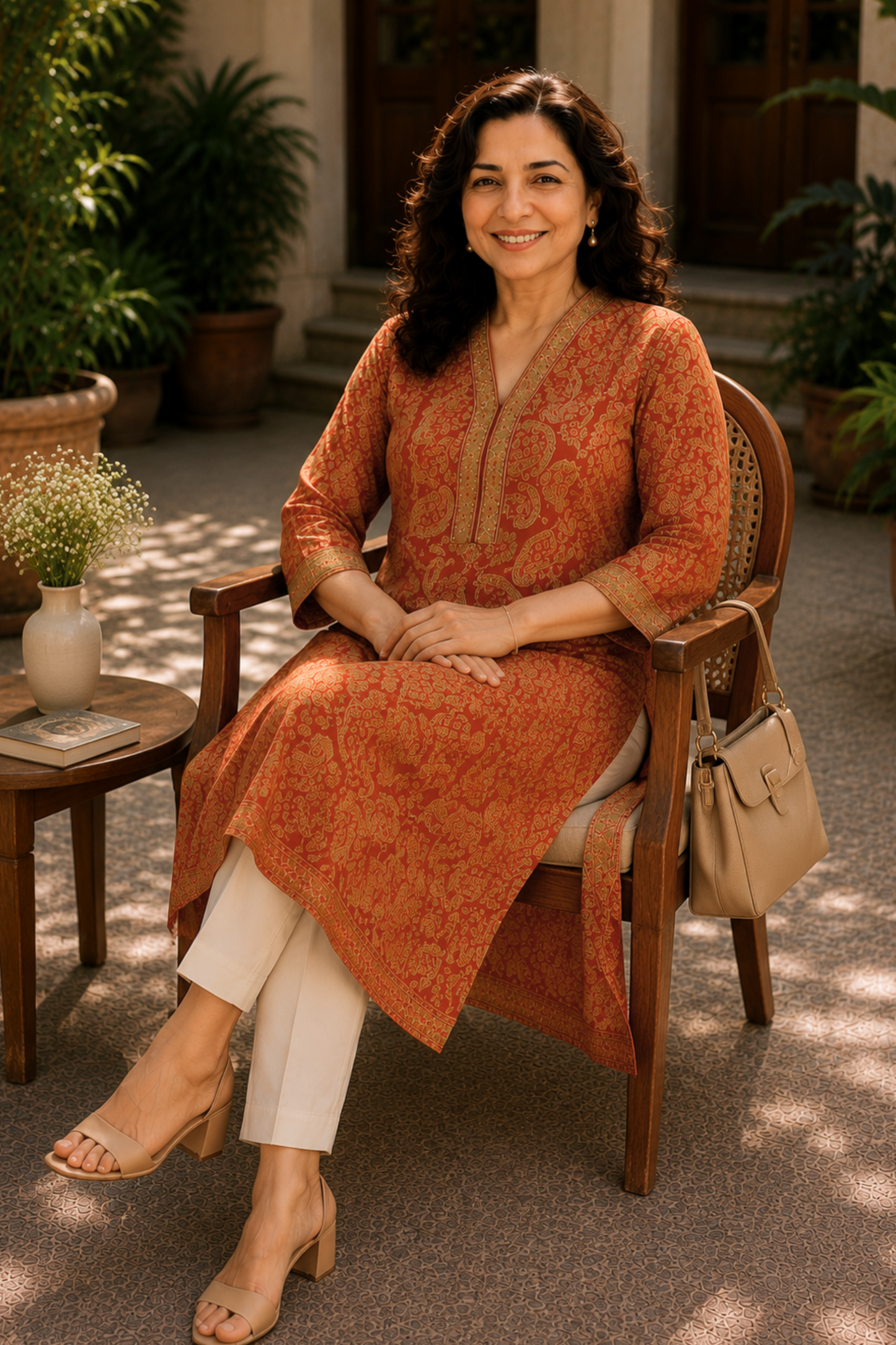 Saanvi Bagh A-line Cotton Kali Kurta