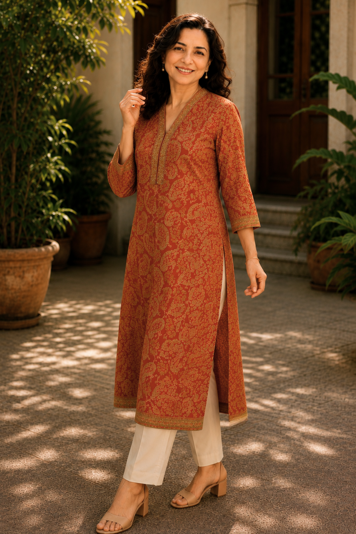 Saanvi Bagh A-line Cotton Kali Kurta