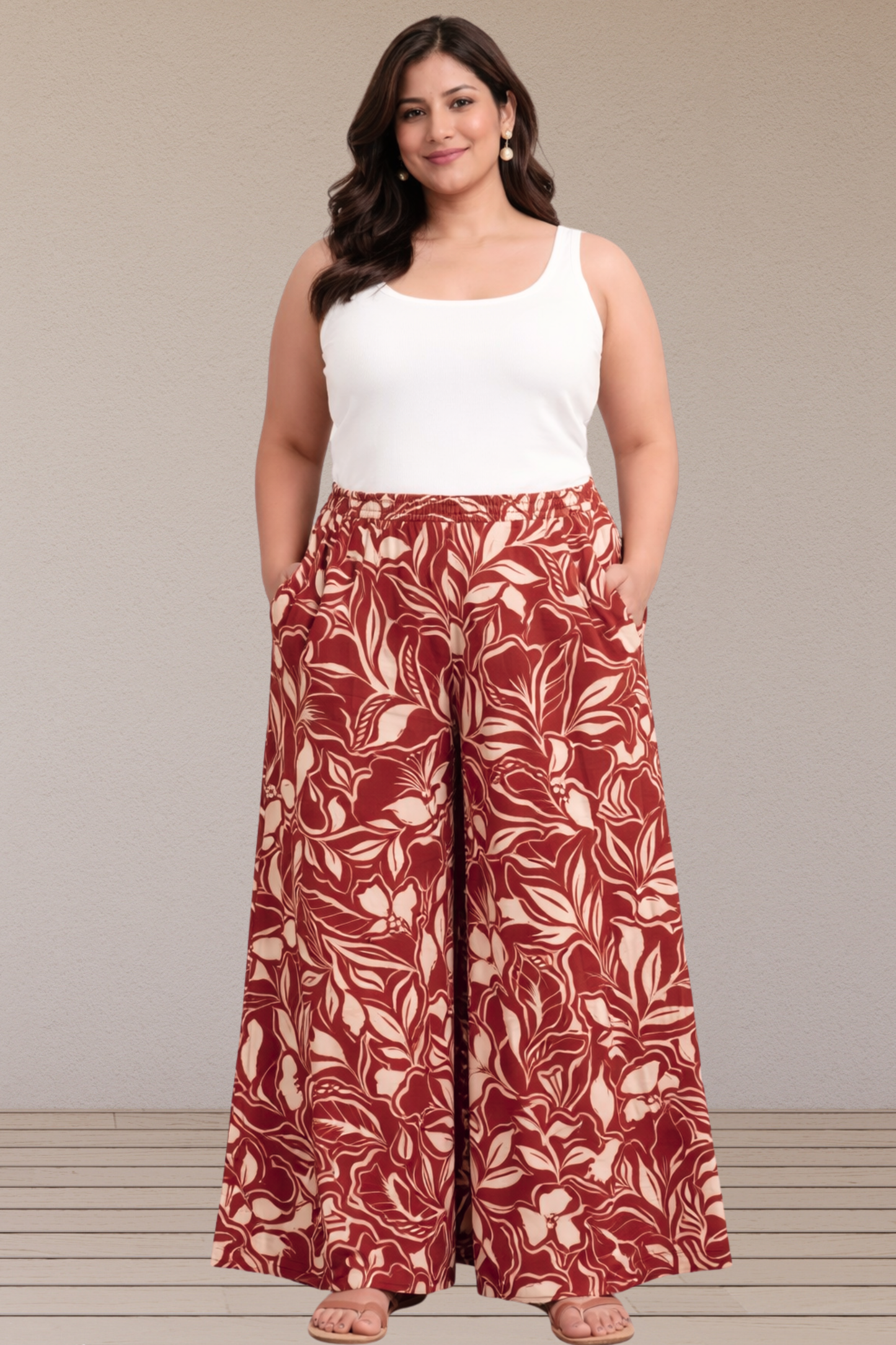 Rust Botanical Summer Lounge Pants