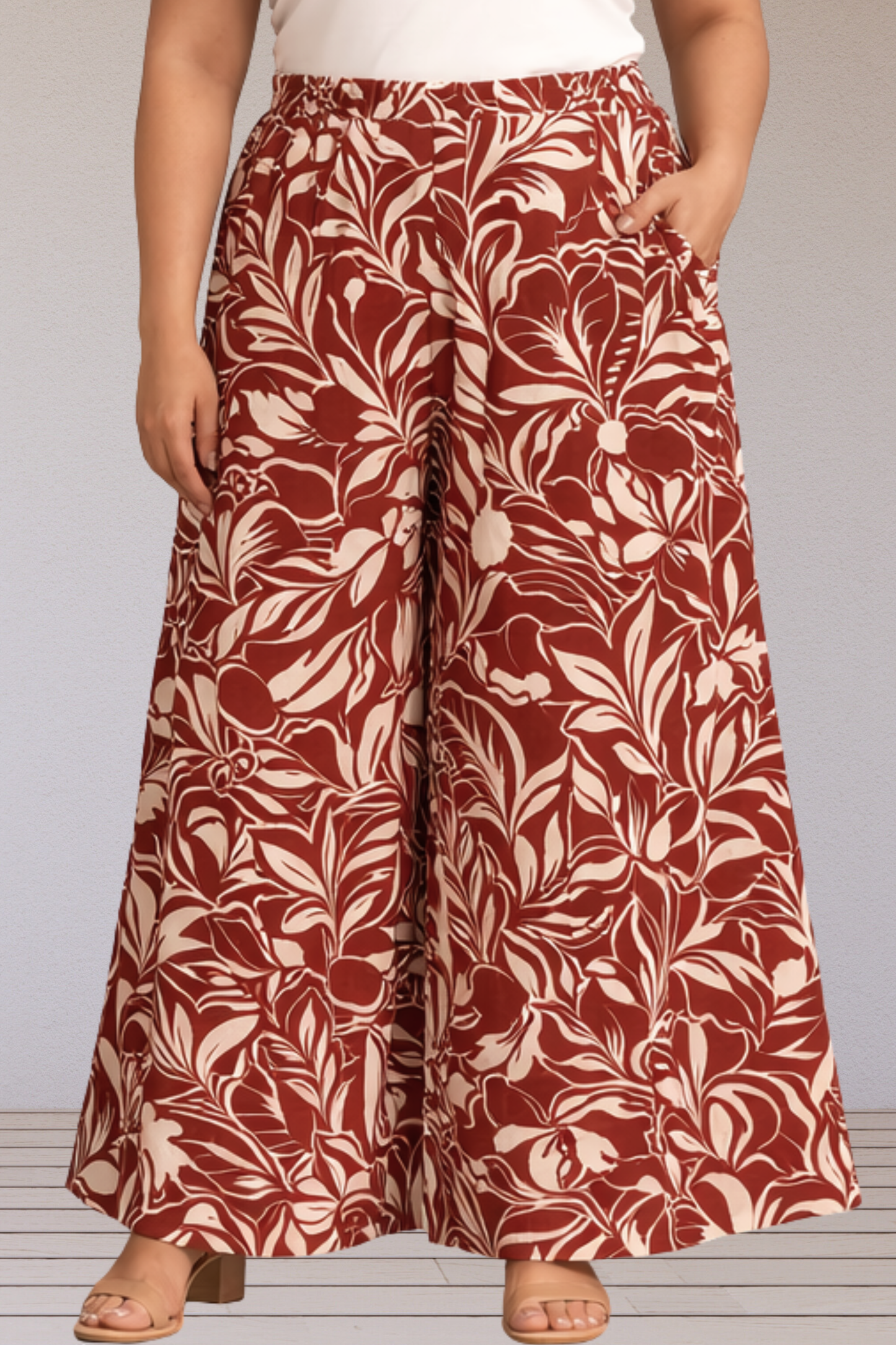 Rust Botanical Summer Lounge Pants