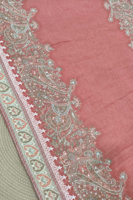 Vintage Wood Mul Cotton Dupatta