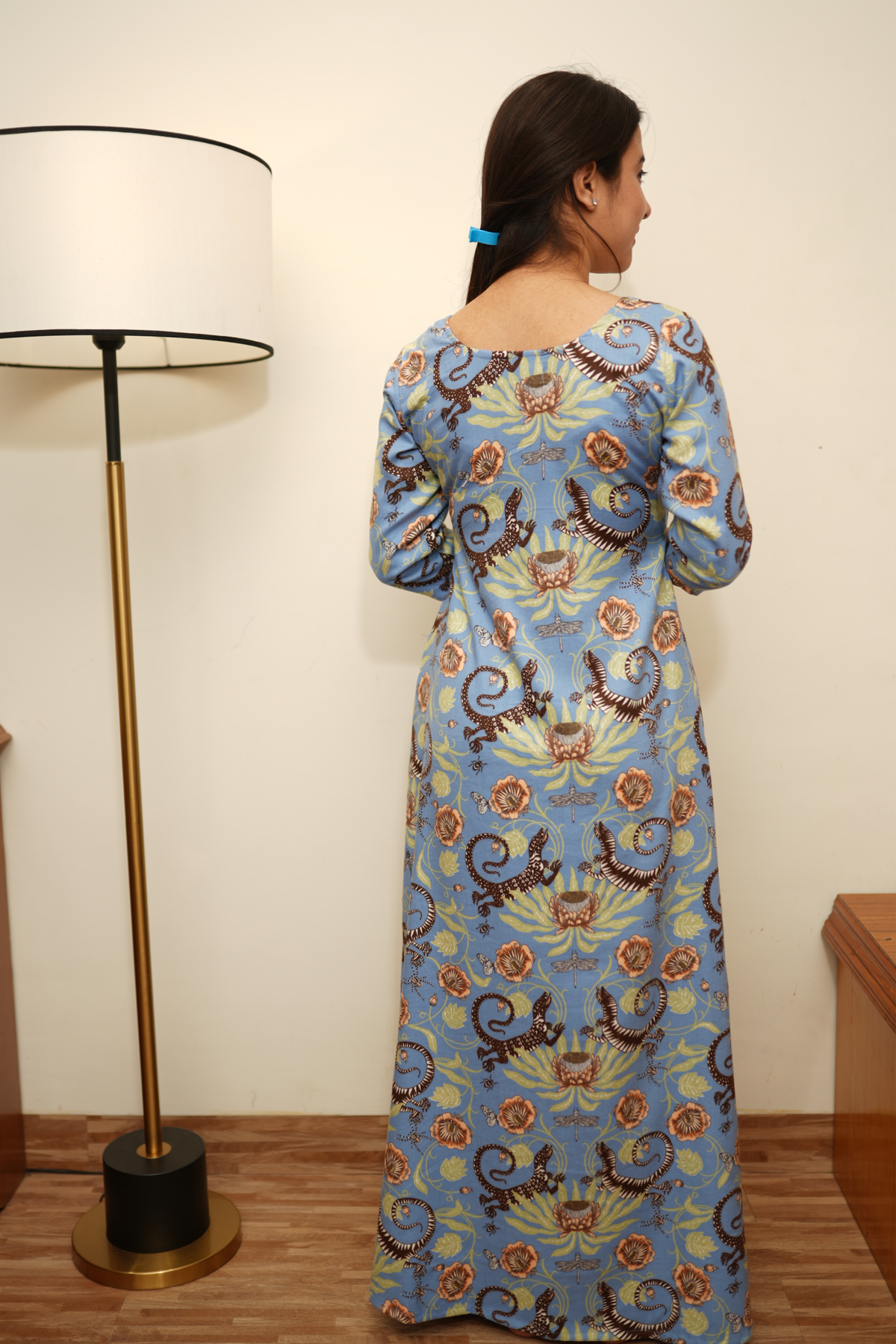 Buy Plus Size ​Safari Tales Woollen Night Gown At Apella | Sizes XS to 10 XL | India | Free Delivery | Customized