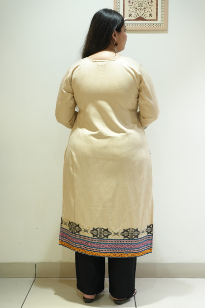 Sandstone Black Woollen Kurta