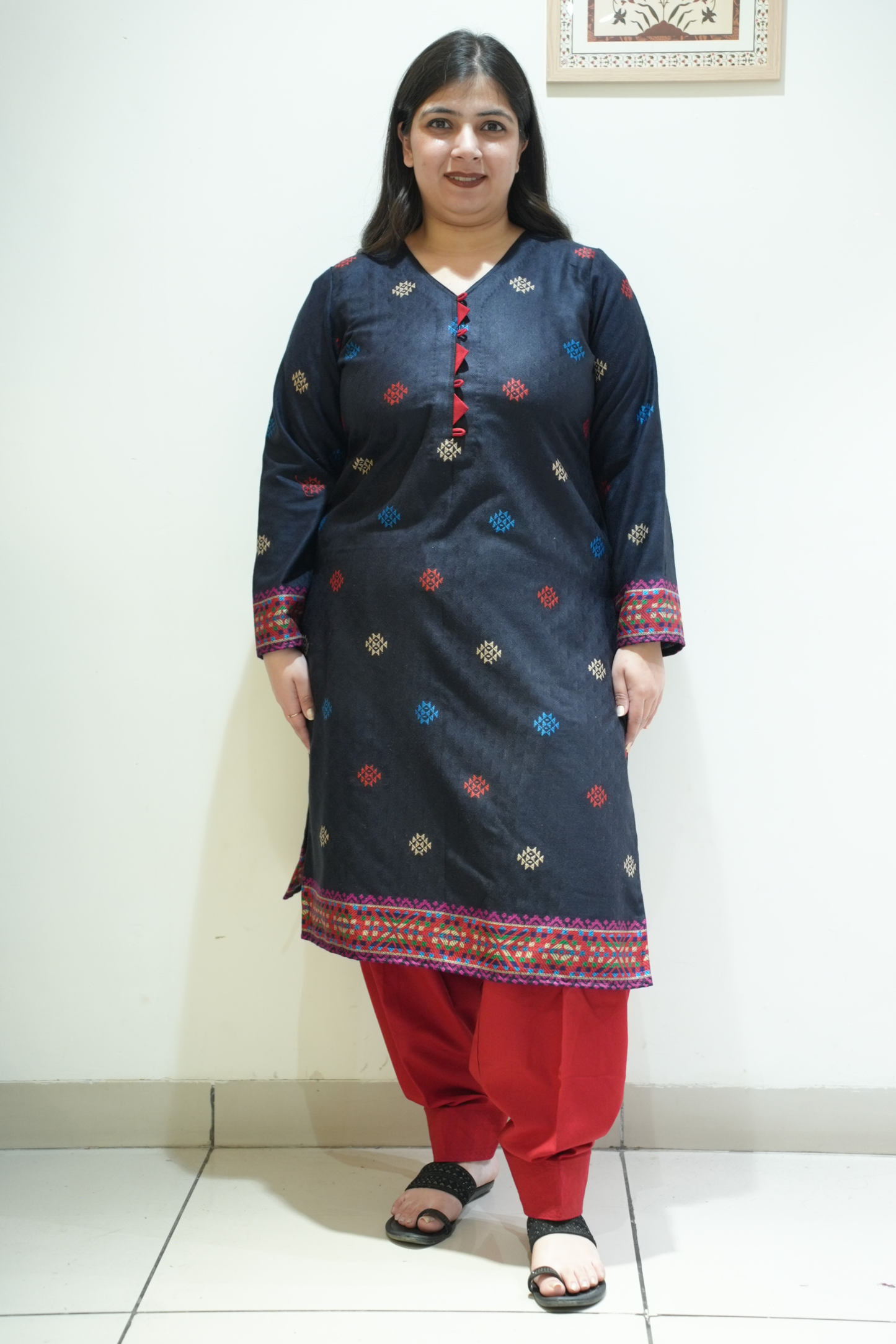 Scarlet Eclipse Woollen Kurta